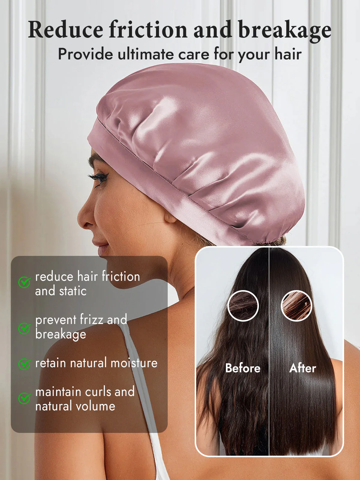 Pure Silk Classic Ribbon Bonnet - Image 40