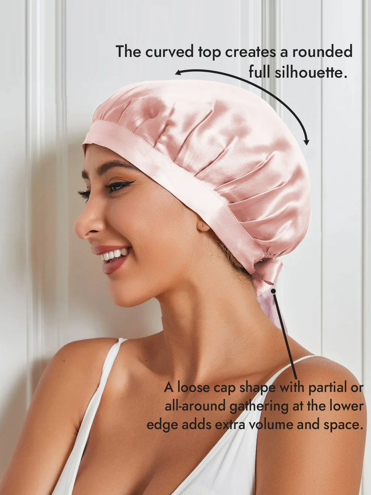 Pure Silk Classic Ribbon Bonnet - Image 45