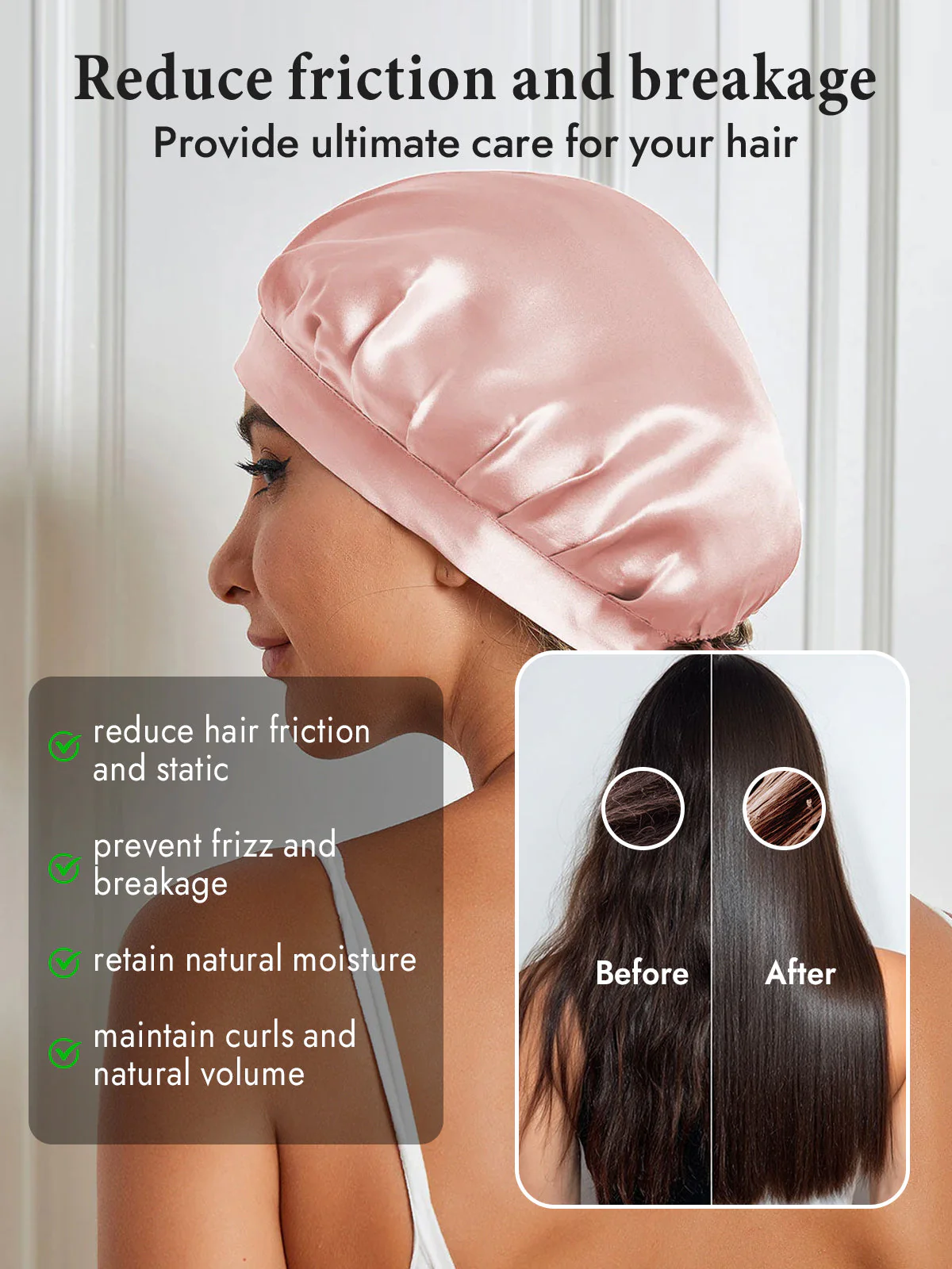 Pure Silk Classic Ribbon Bonnet - Image 46