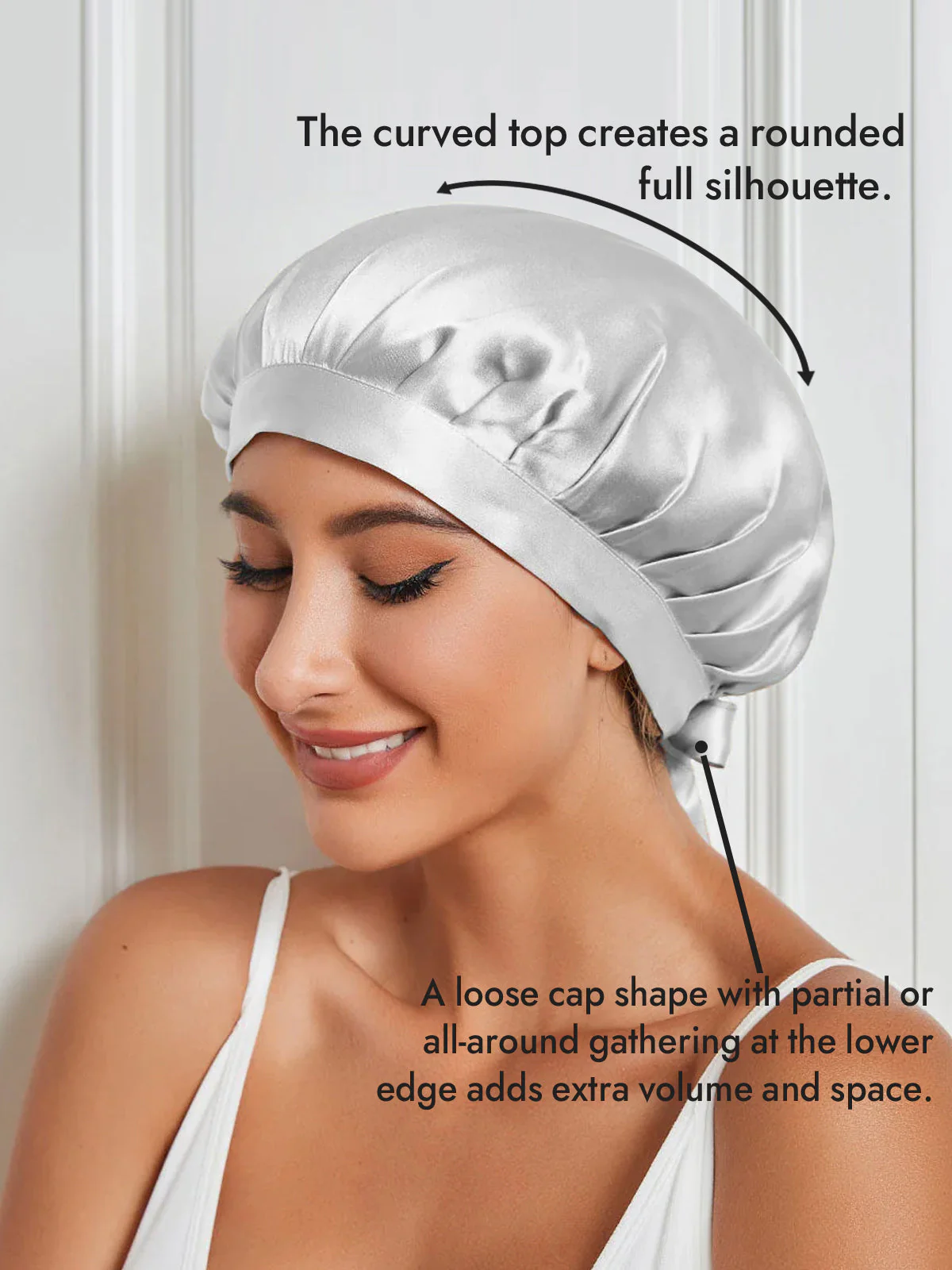 Pure Silk Classic Ribbon Bonnet - Image 51