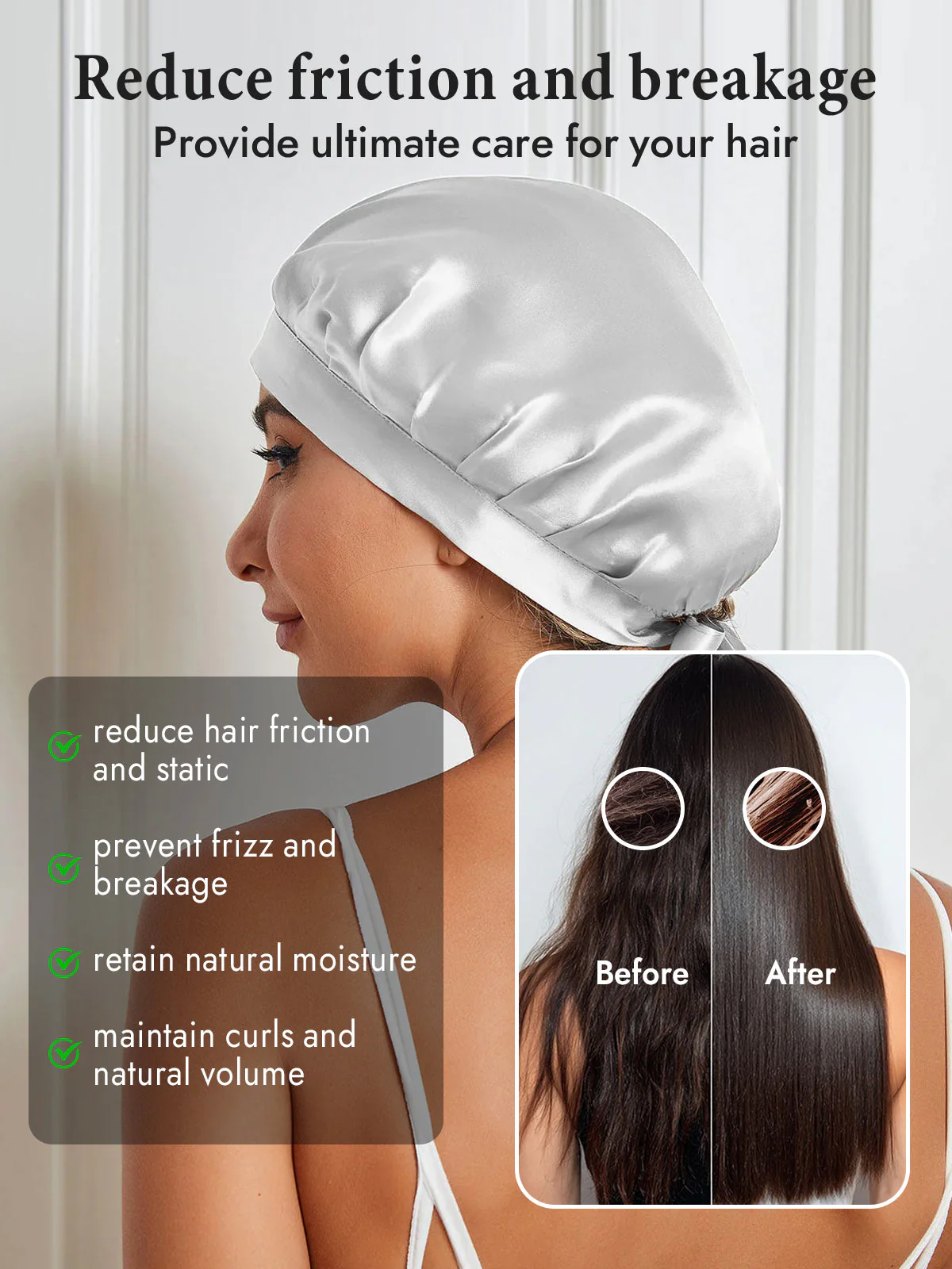 Pure Silk Classic Ribbon Bonnet - Image 52