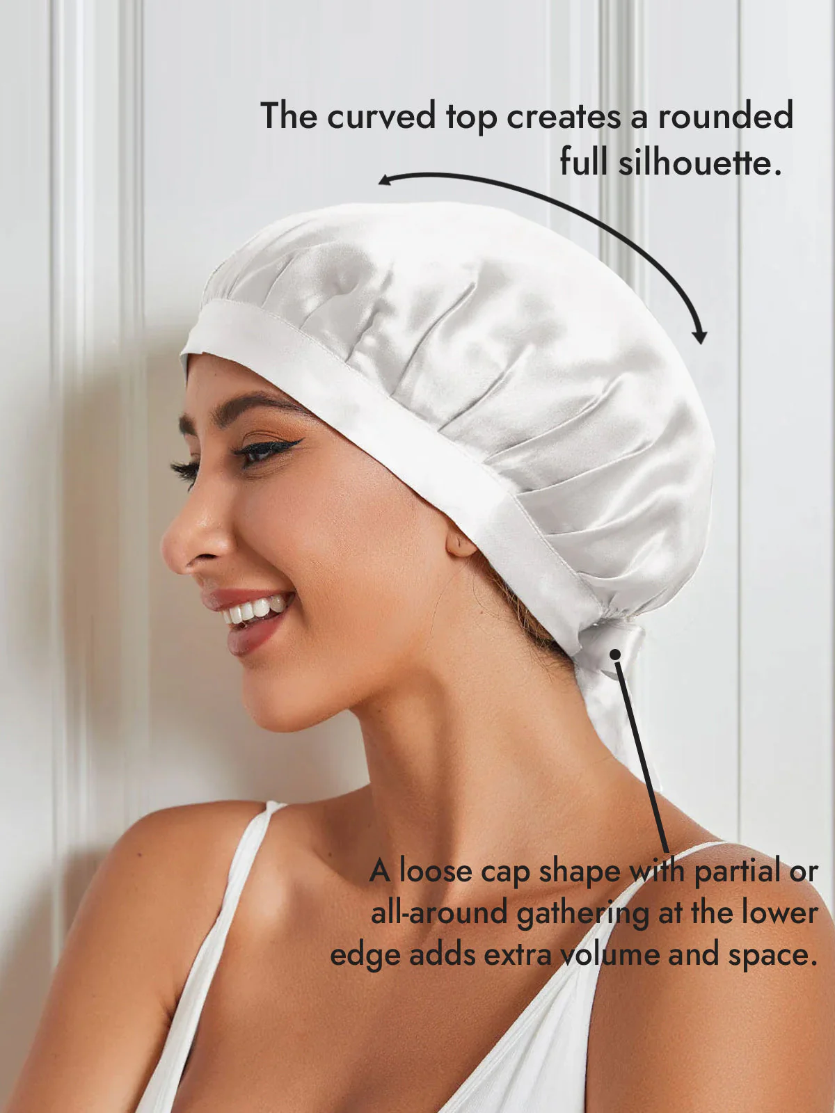Pure Silk Classic Ribbon Bonnet - Image 57