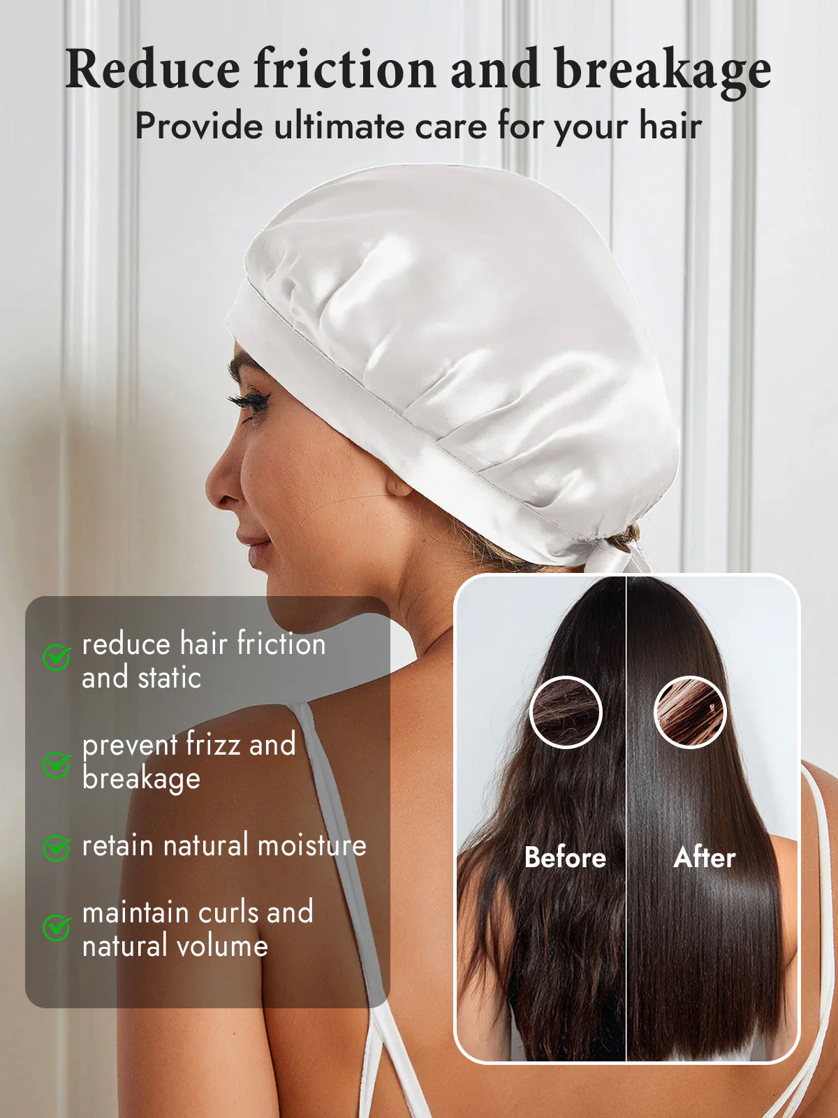 Pure Silk Classic Ribbon Bonnet - Image 58