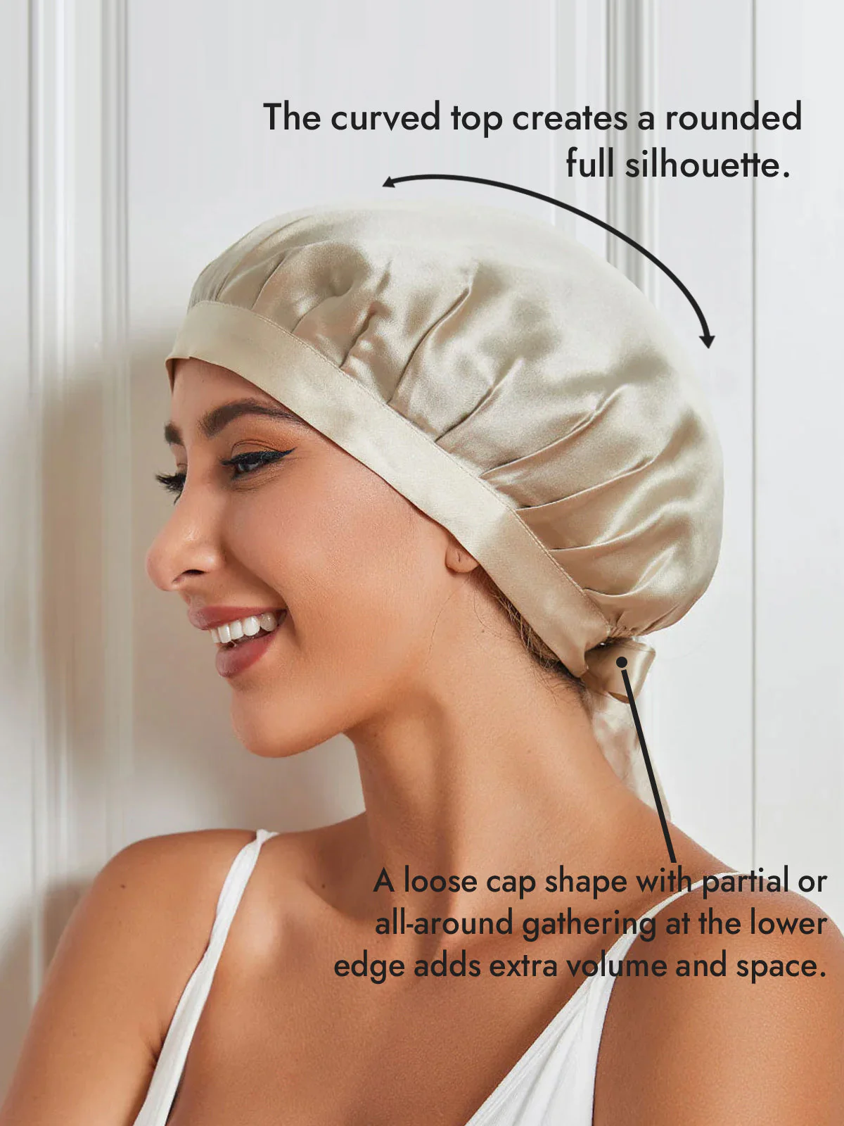 Pure Silk Classic Ribbon Bonnet - Image 63