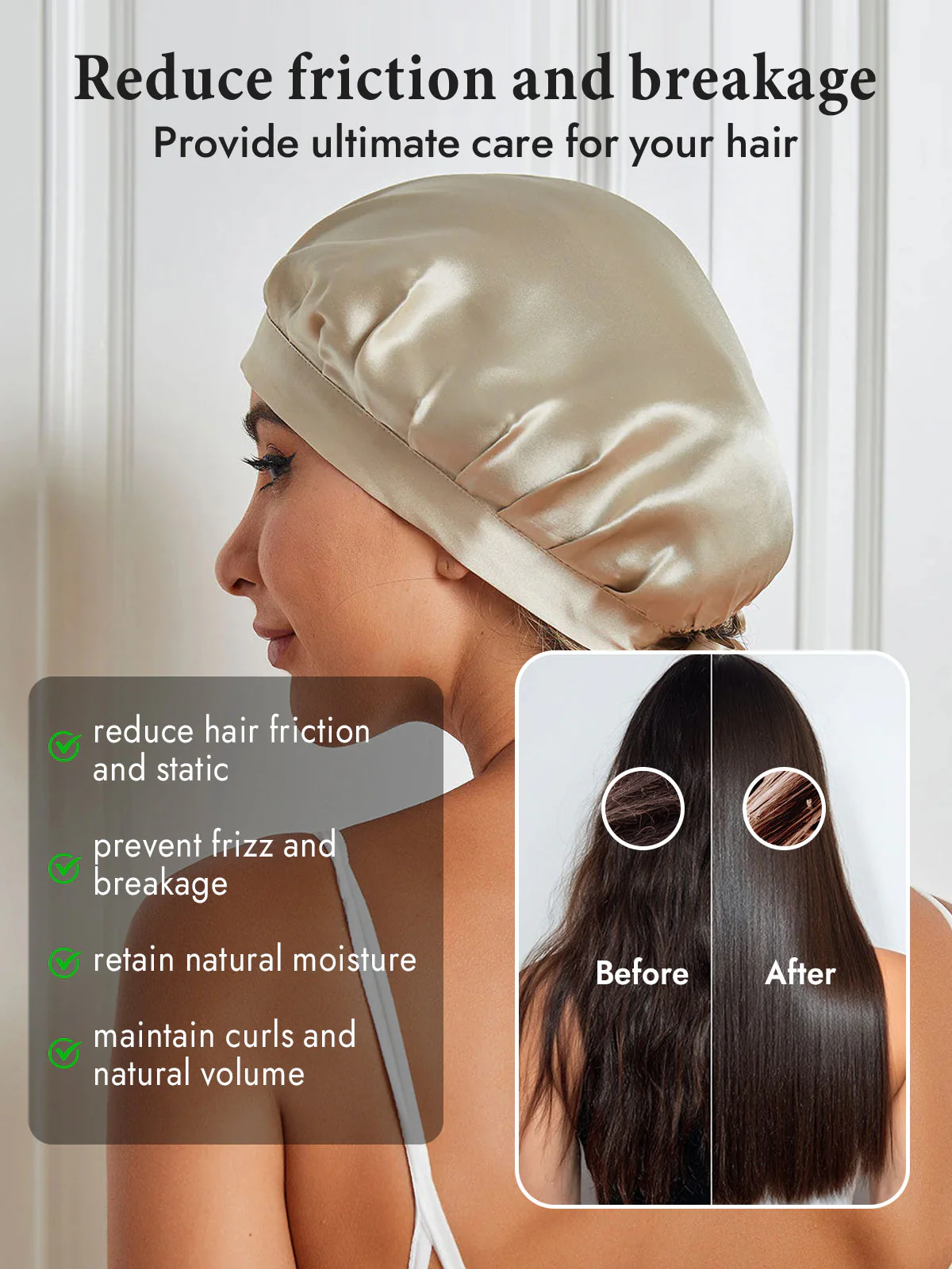 Pure Silk Classic Ribbon Bonnet - Image 64