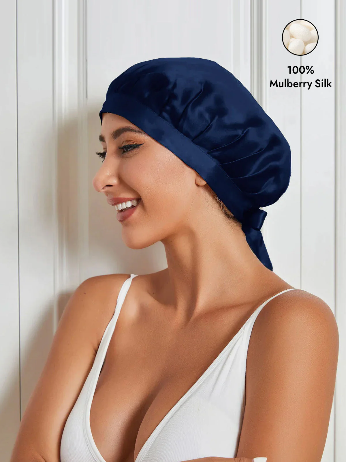 Pure Silk Classic Ribbon Bonnet - Image 67