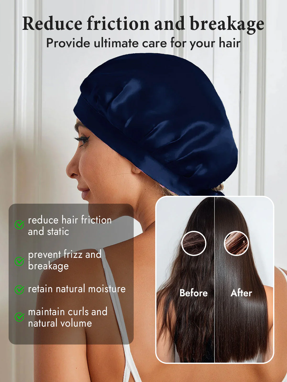 Pure Silk Classic Ribbon Bonnet - Image 70