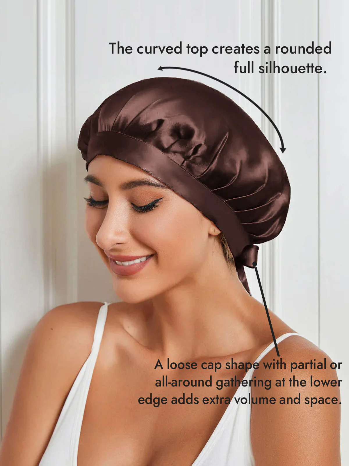 Pure Silk Classic Ribbon Bonnet - Image 75