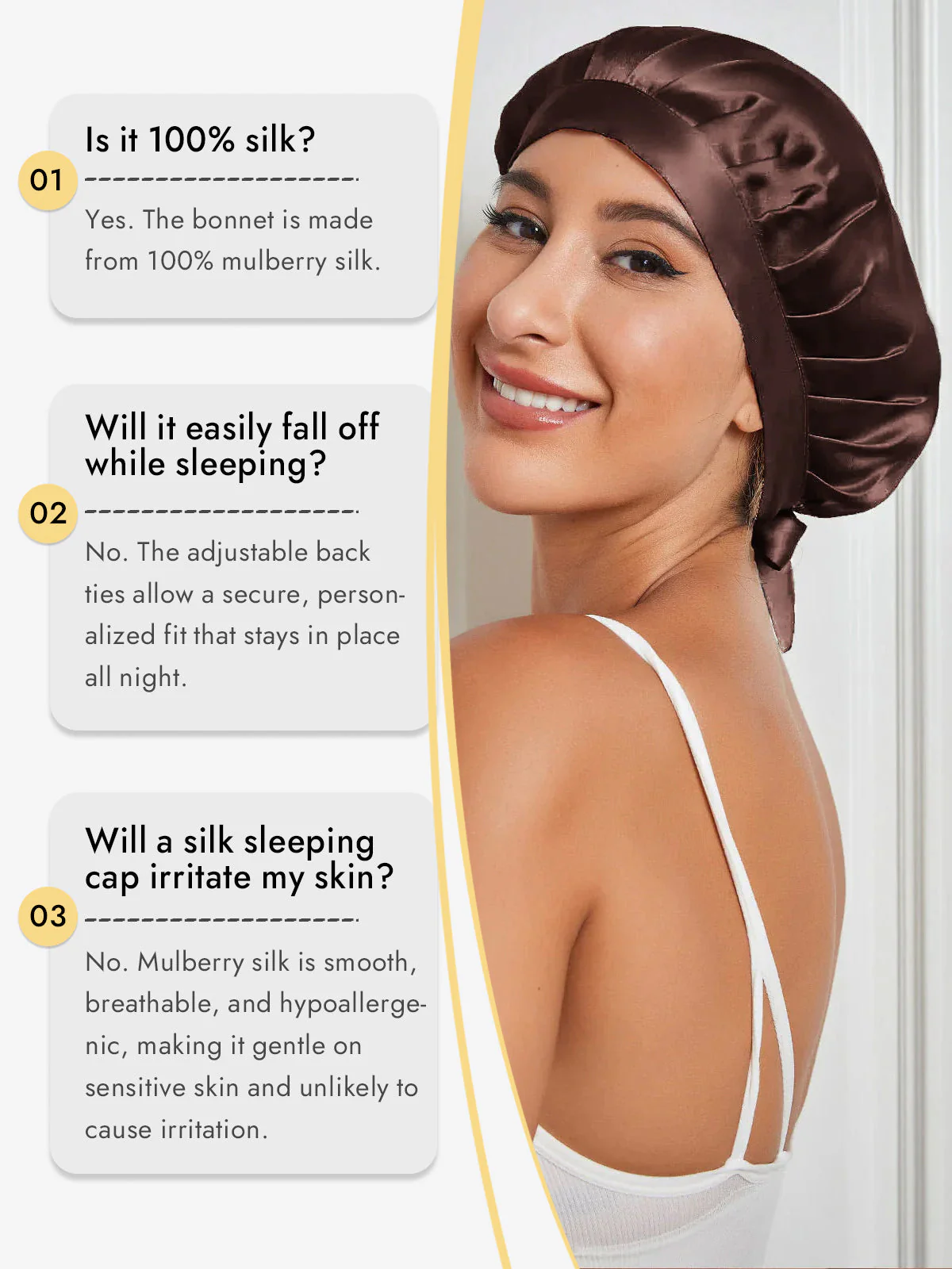 Pure Silk Classic Ribbon Bonnet - Image 77