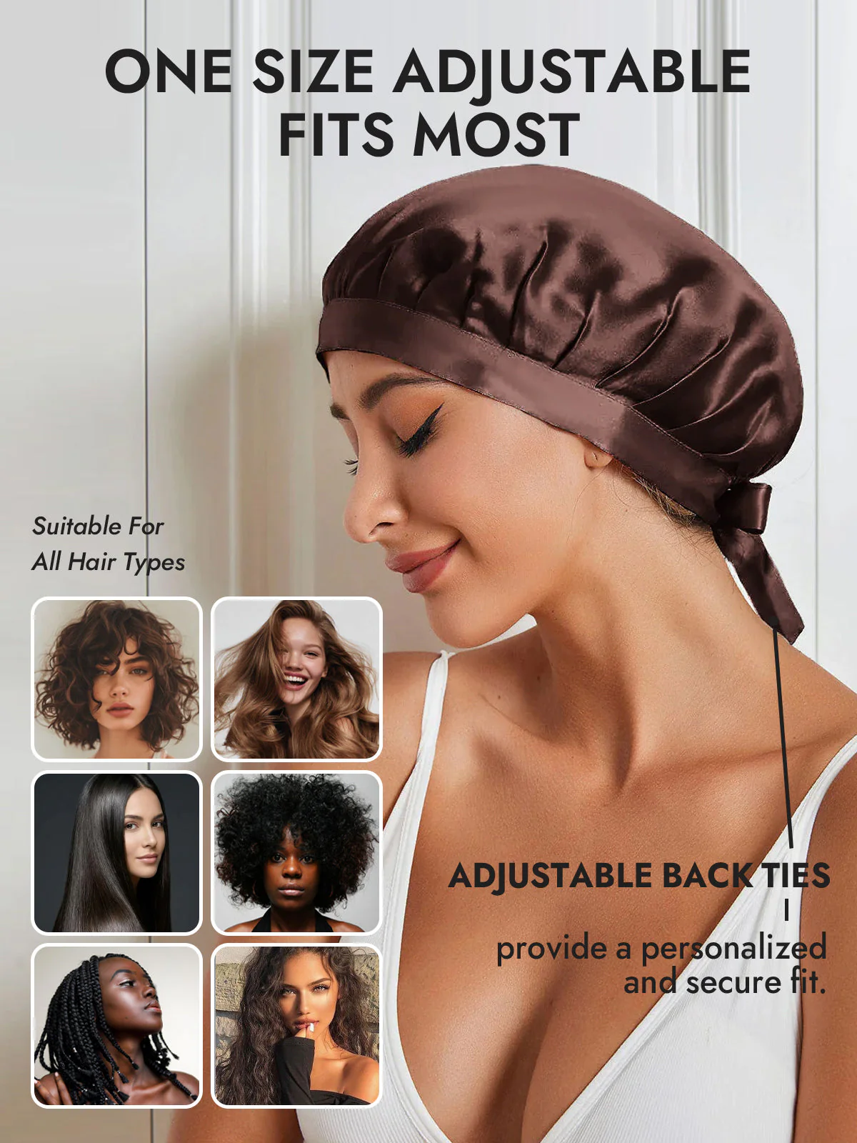 Pure Silk Classic Ribbon Bonnet - Image 78