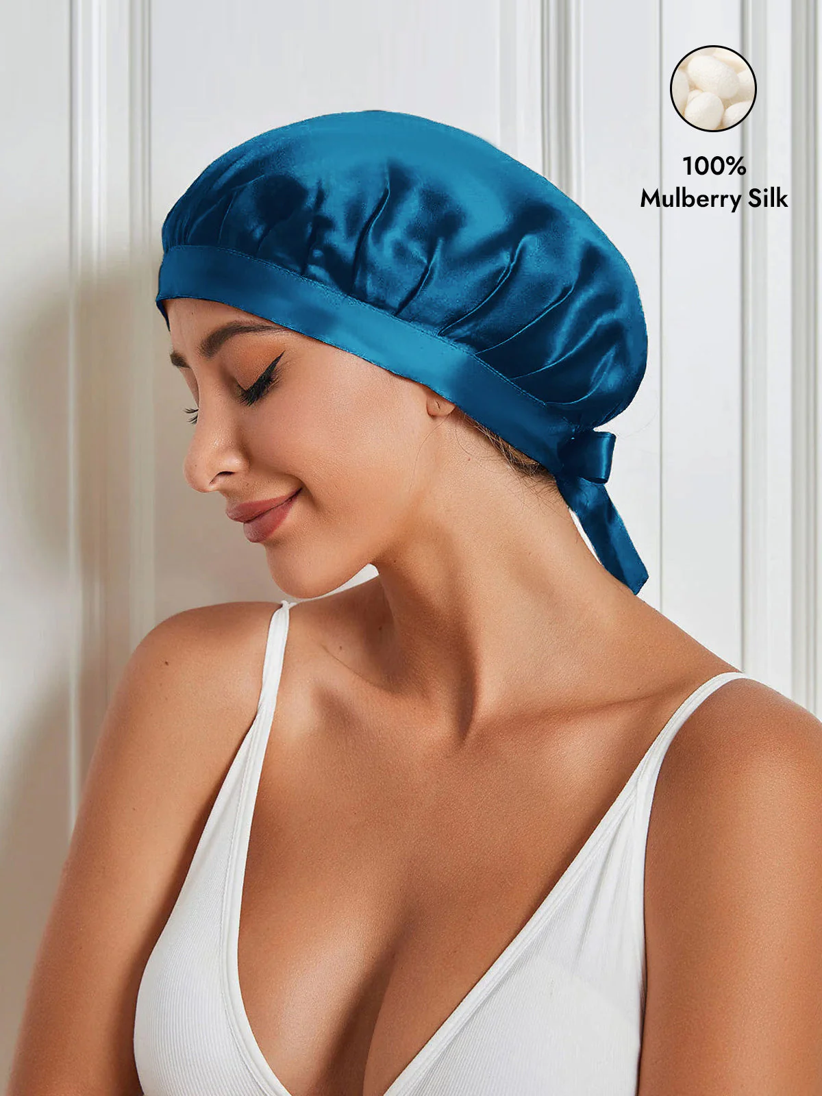 Pure Silk Classic Ribbon Bonnet - Image 79