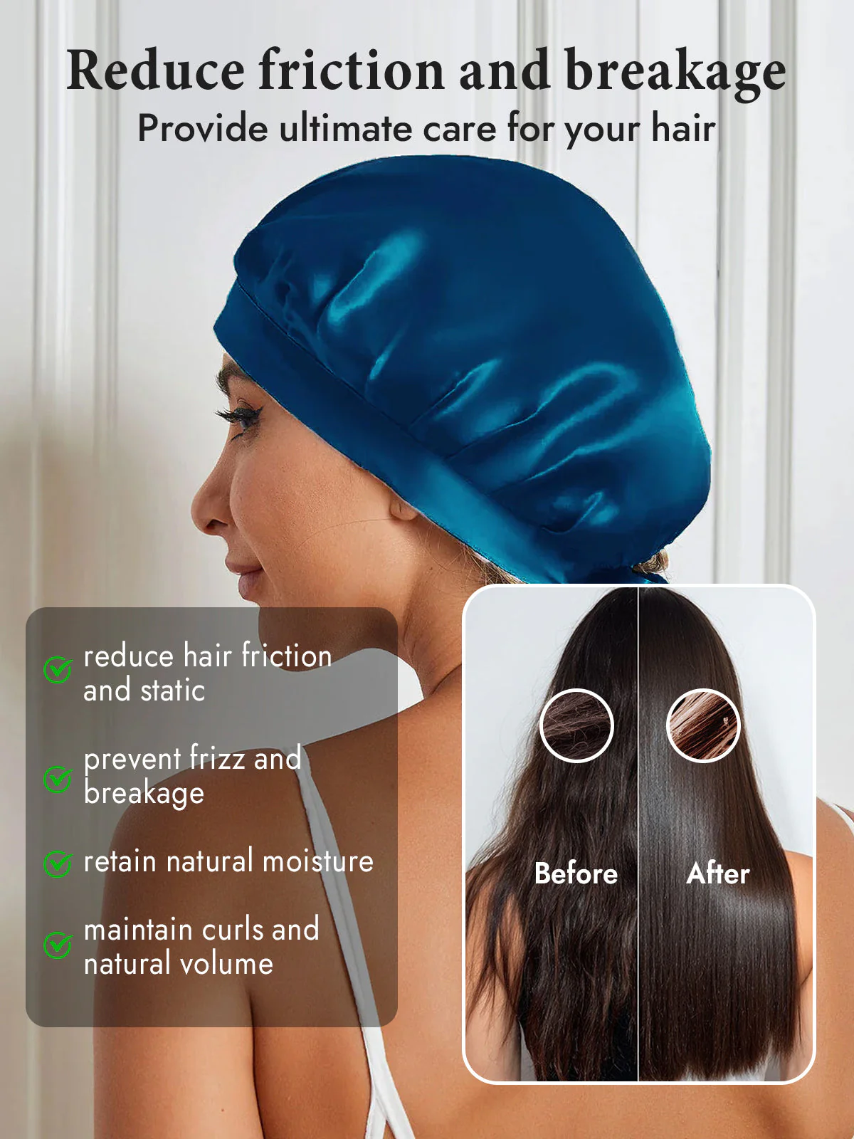 Pure Silk Classic Ribbon Bonnet - Image 82