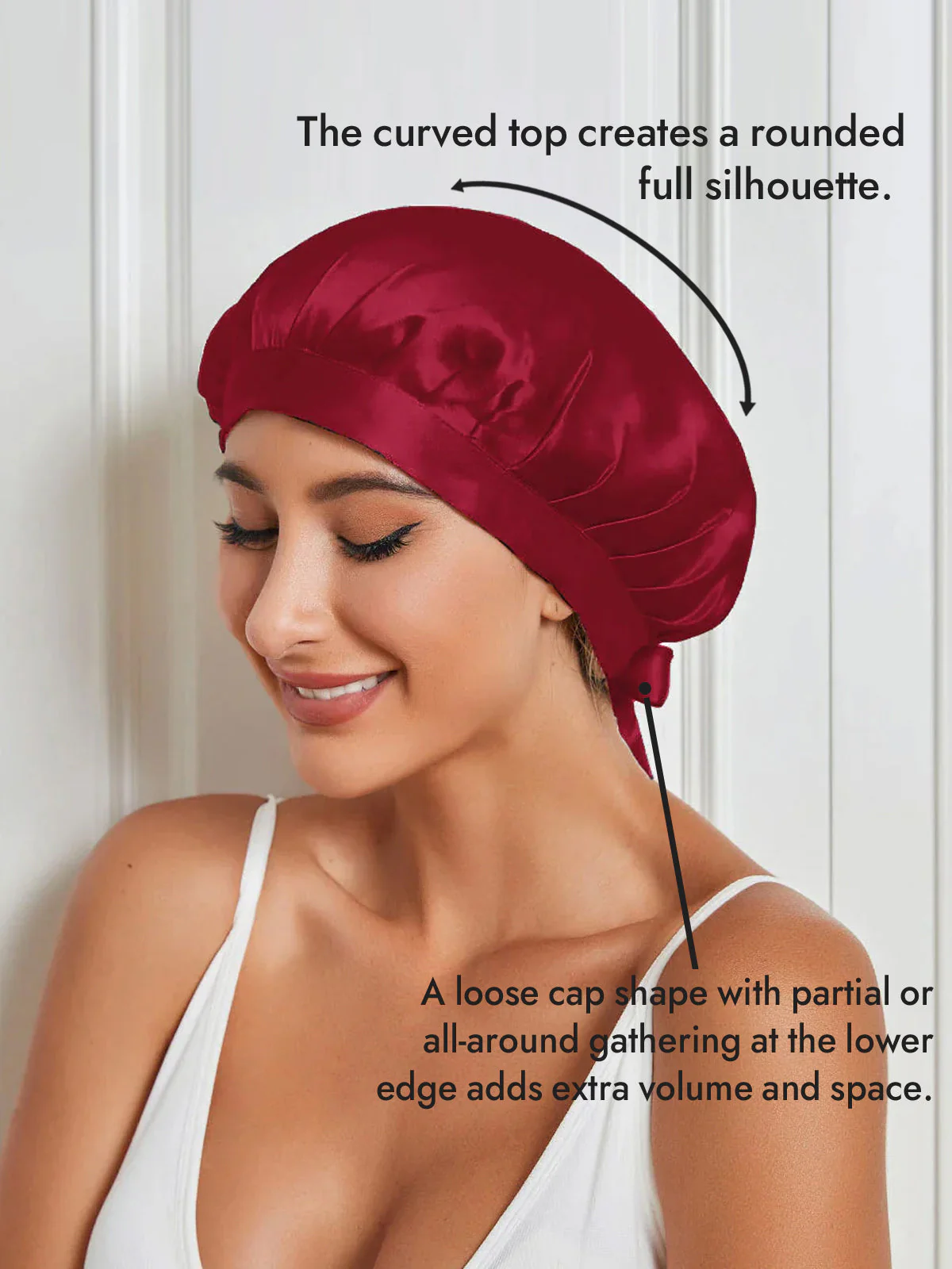 Pure Silk Classic Ribbon Bonnet - Image 87