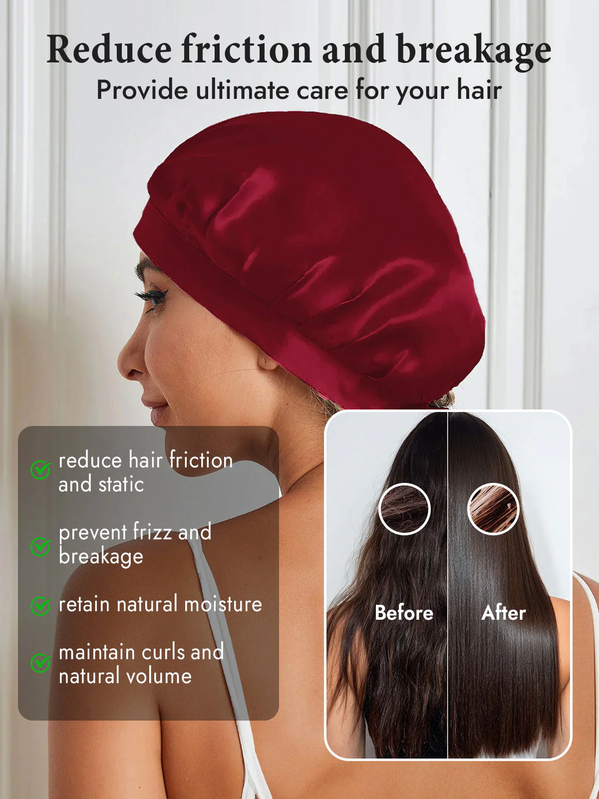 Pure Silk Classic Ribbon Bonnet - Image 88