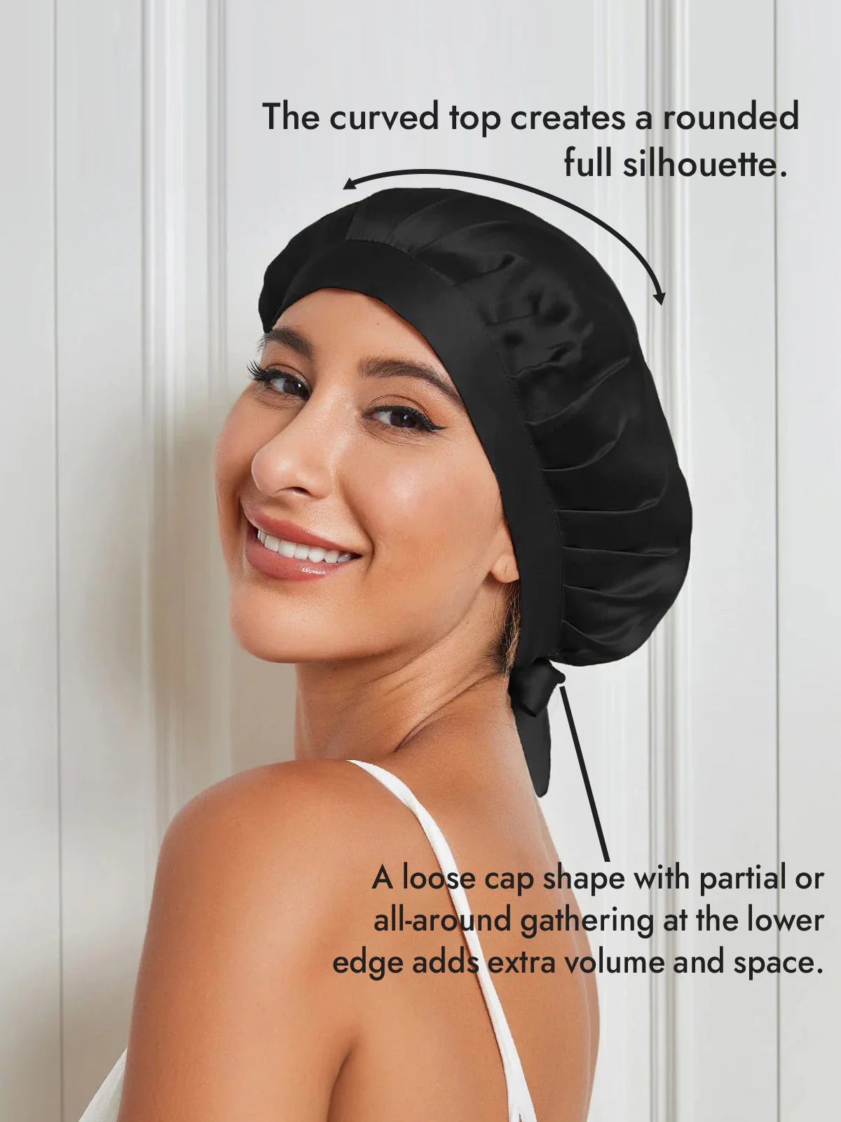 Pure Silk Classic Ribbon Bonnet - Image 9