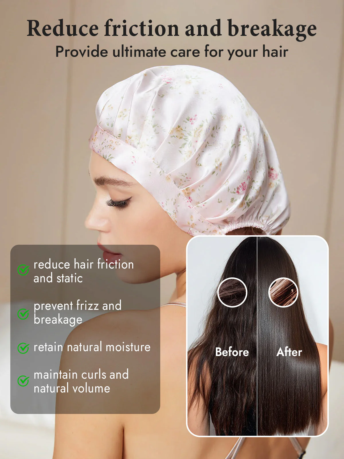 Pure Silk Classic Ribbon Bonnet - Image 94