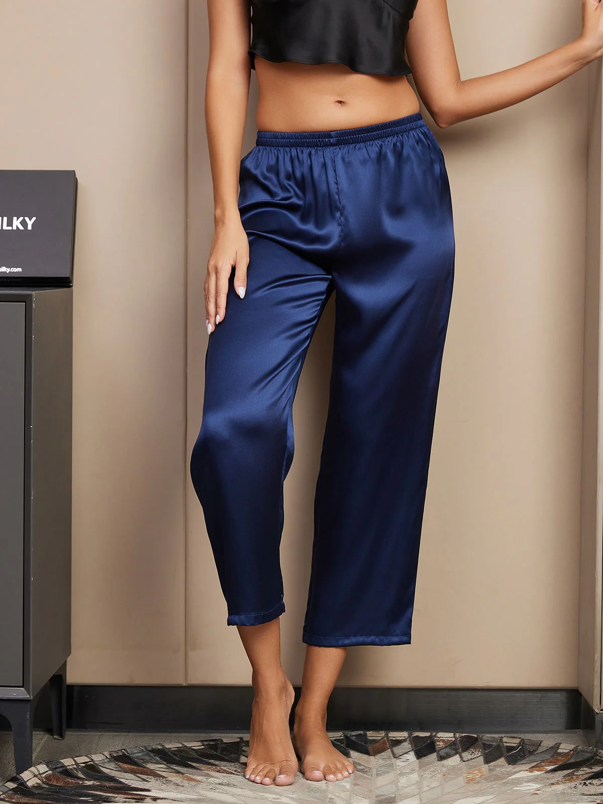 Pure Silk Classic Women's Sleep Pants - Image 4