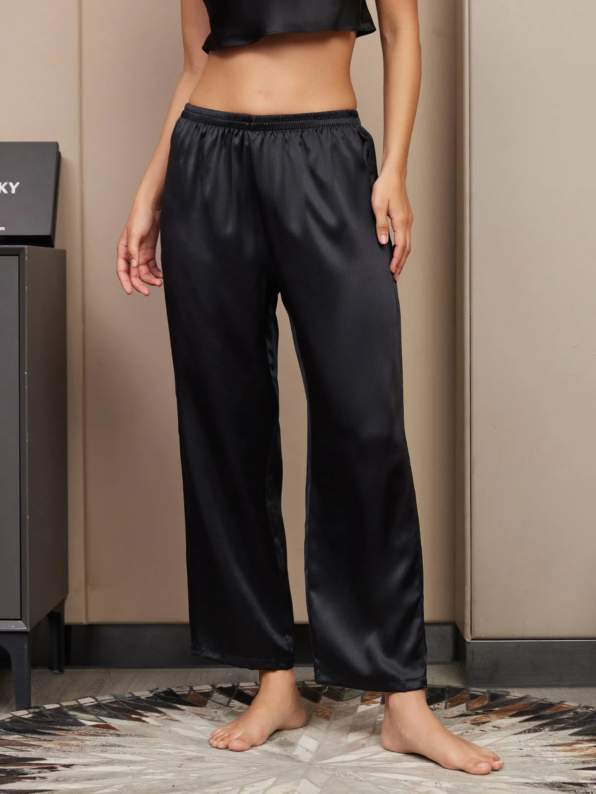 Pure Silk Classic Women's Sleep Pants - Image 9