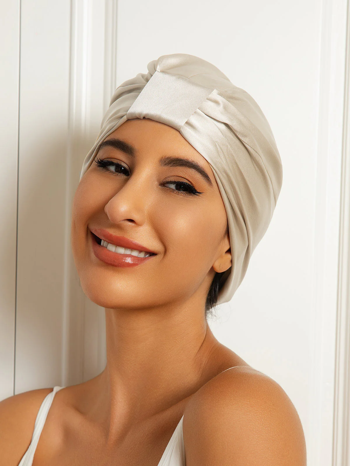 Pure Silk Double Layer Night Turban Bonnet - Image 2