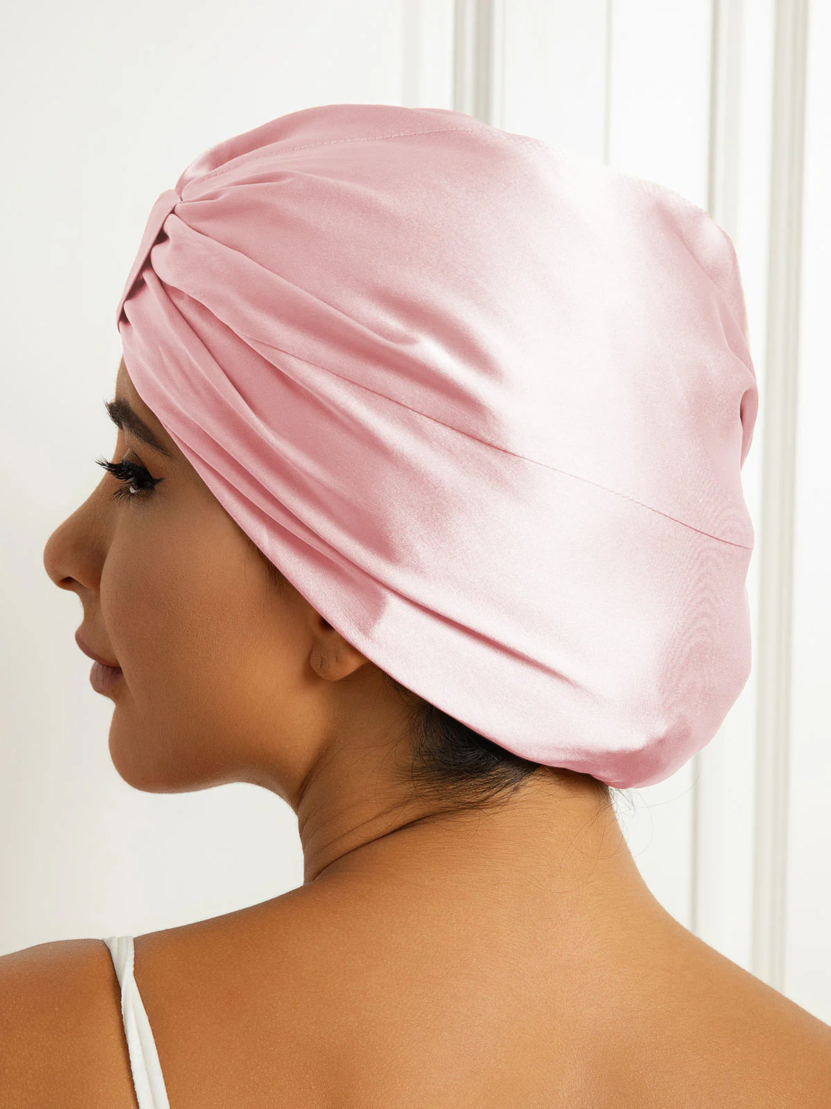 Pure Silk Double Layer Night Turban Bonnet - Image 24