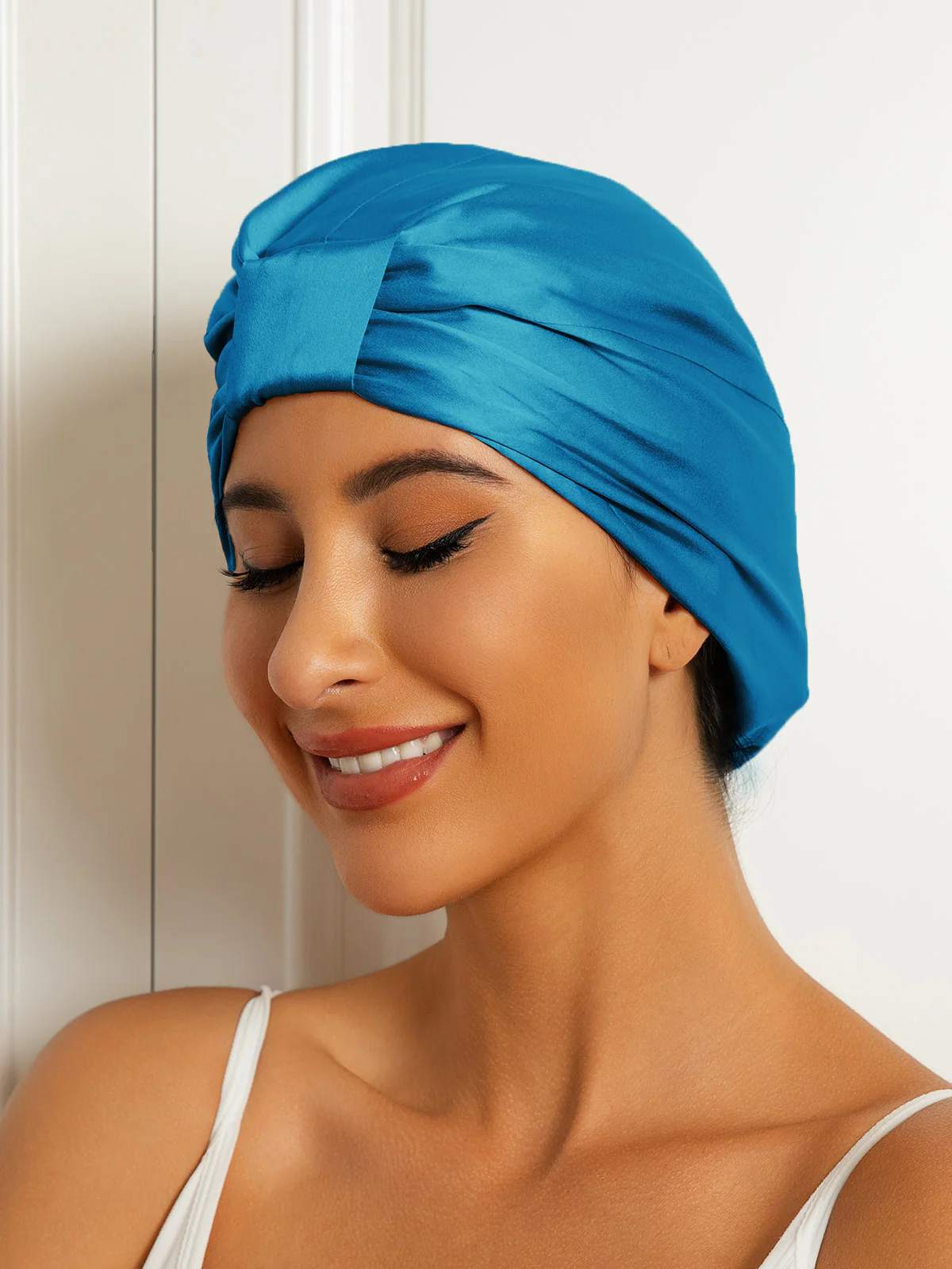 Pure Silk Double Layer Night Turban Bonnet - Image 27