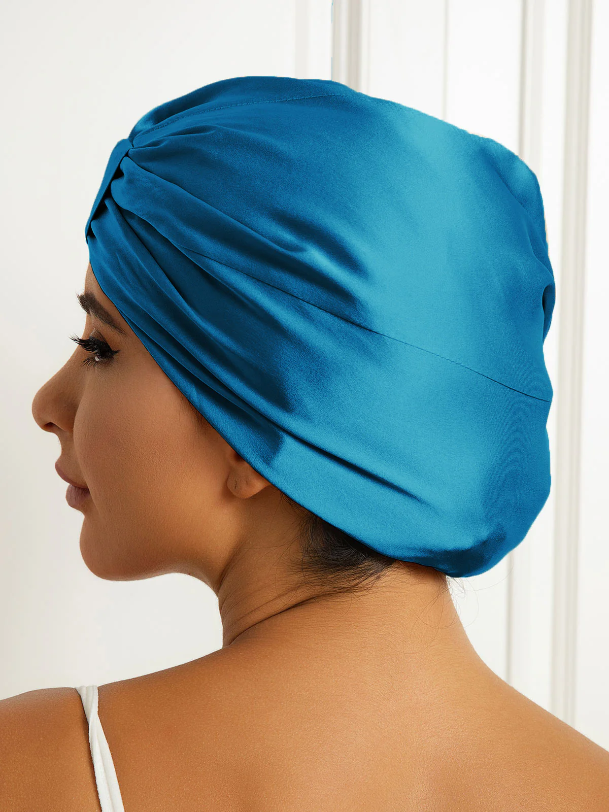 Pure Silk Double Layer Night Turban Bonnet - Image 29