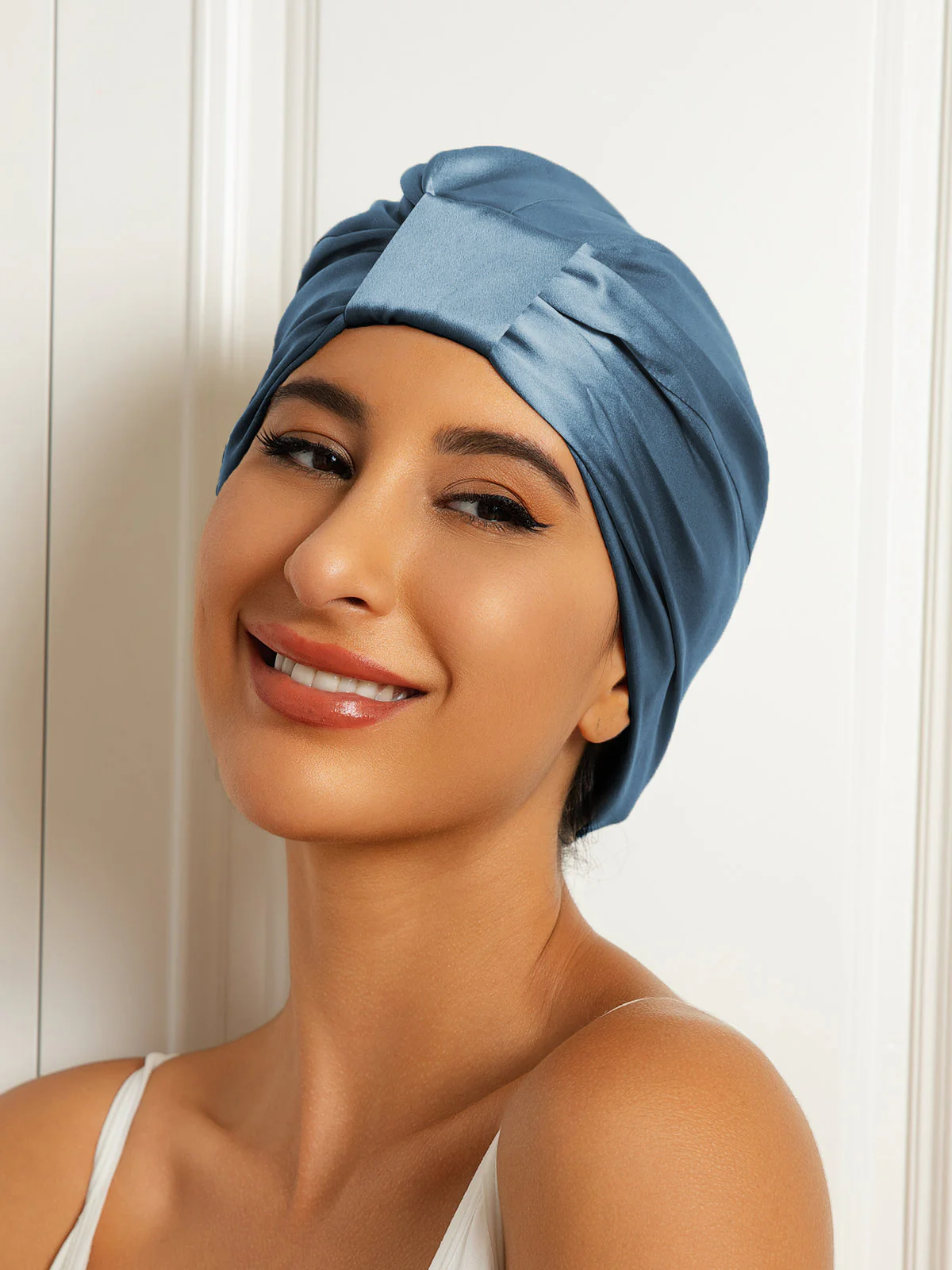 Pure Silk Double Layer Night Turban Bonnet - Image 31