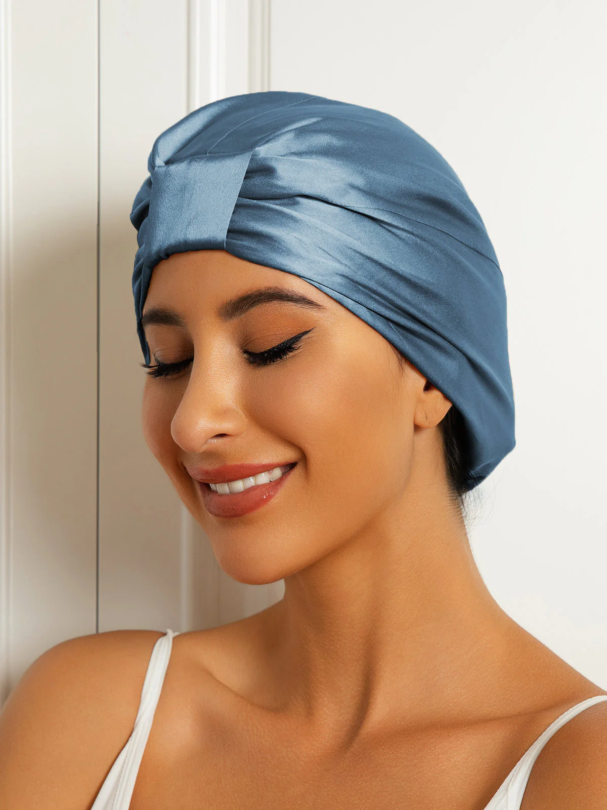 Pure Silk Double Layer Night Turban Bonnet - Image 32
