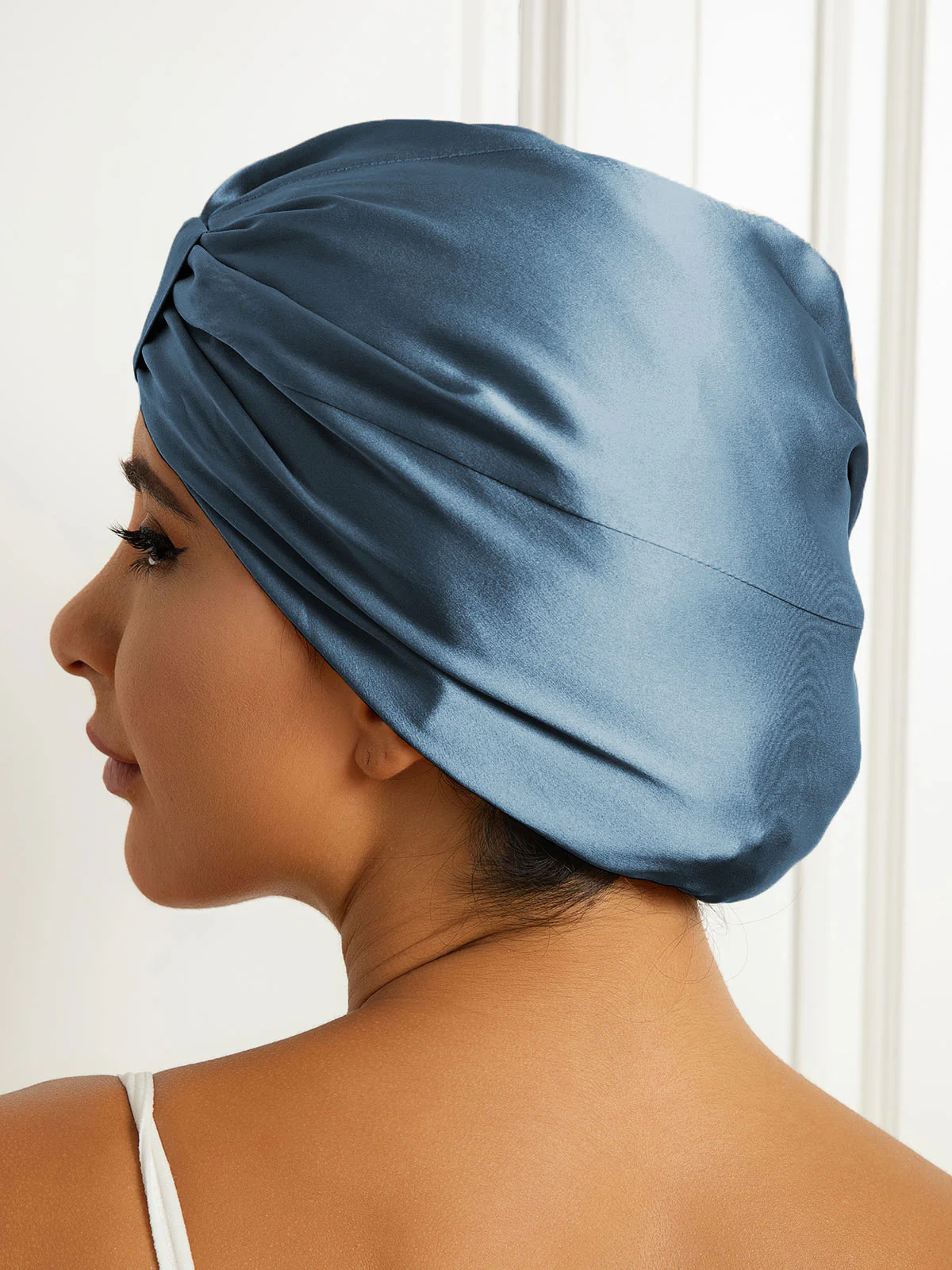 Pure Silk Double Layer Night Turban Bonnet - Image 34