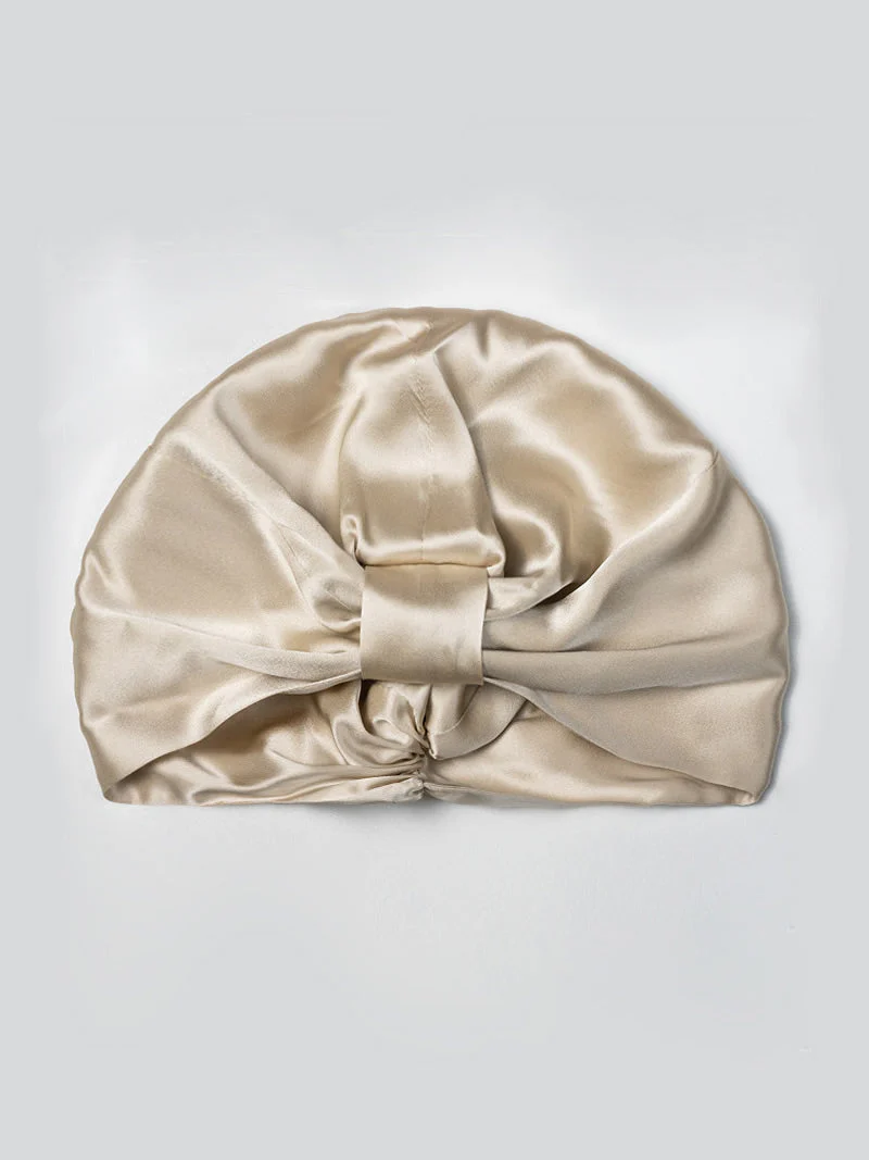 Pure Silk Double Layer Night Turban Bonnet - Image 5