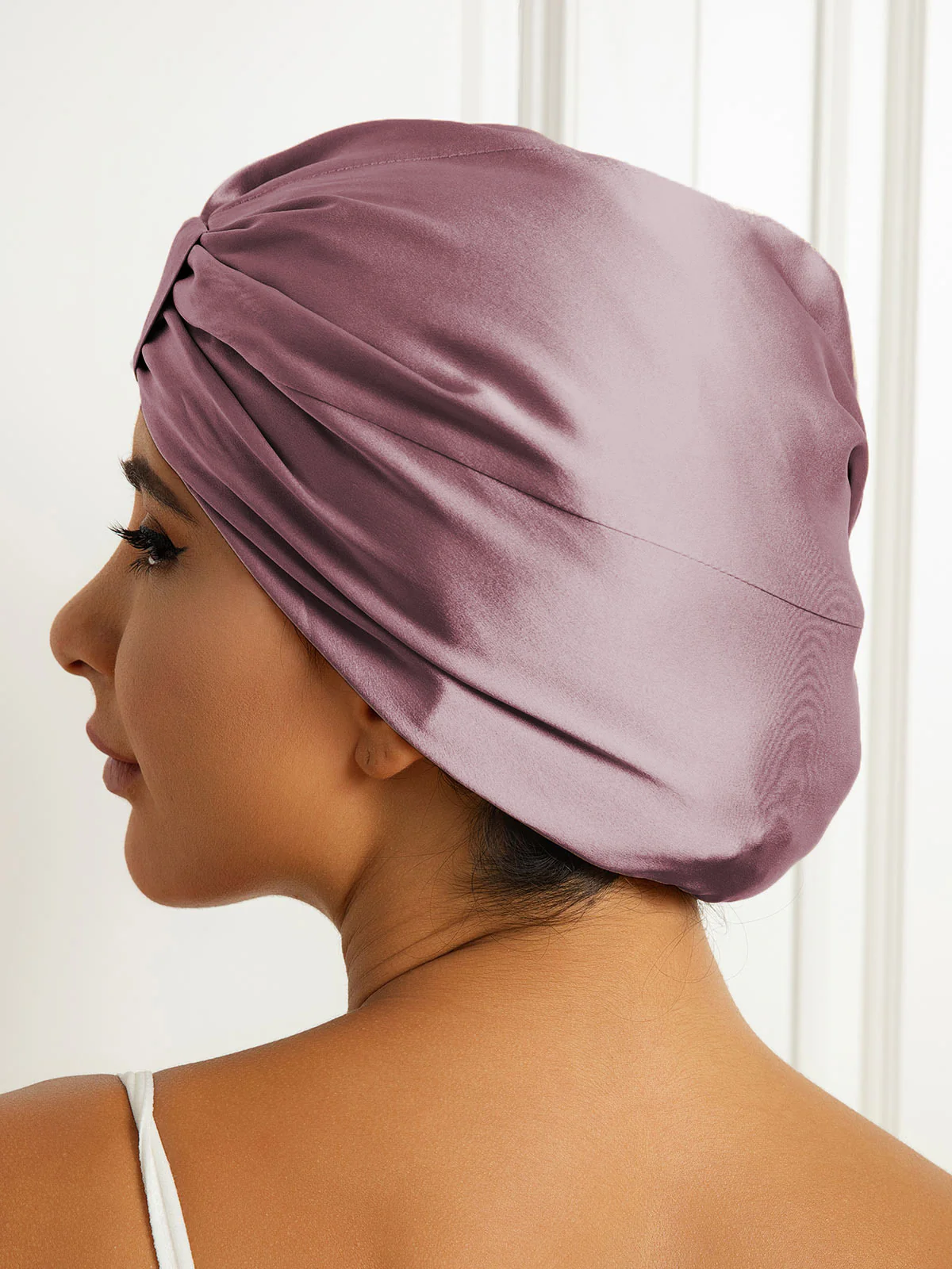 Pure Silk Double Layer Night Turban Bonnet - Image 9