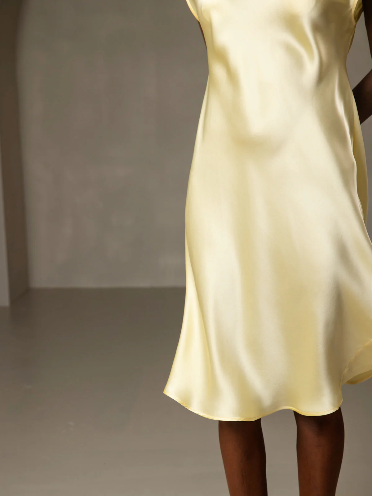 Pure Silk Cap Sleeve V-neck Nightgown - Image 37