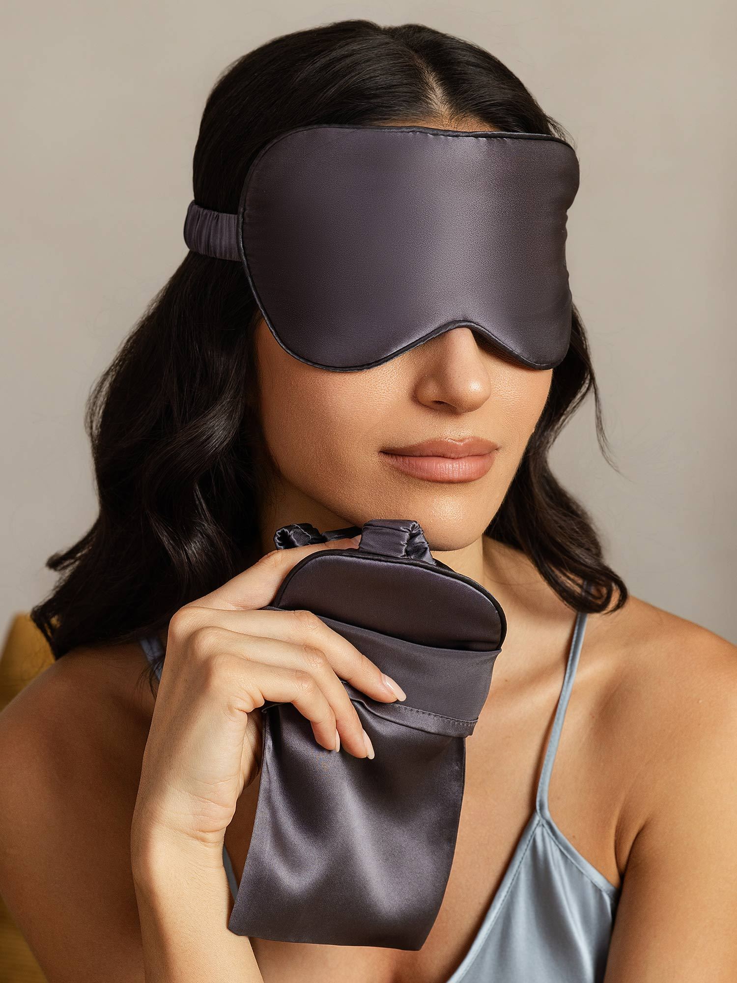 Pure Silk Eye Mask And Envelope Pouch Set 2Pcs - Image 27