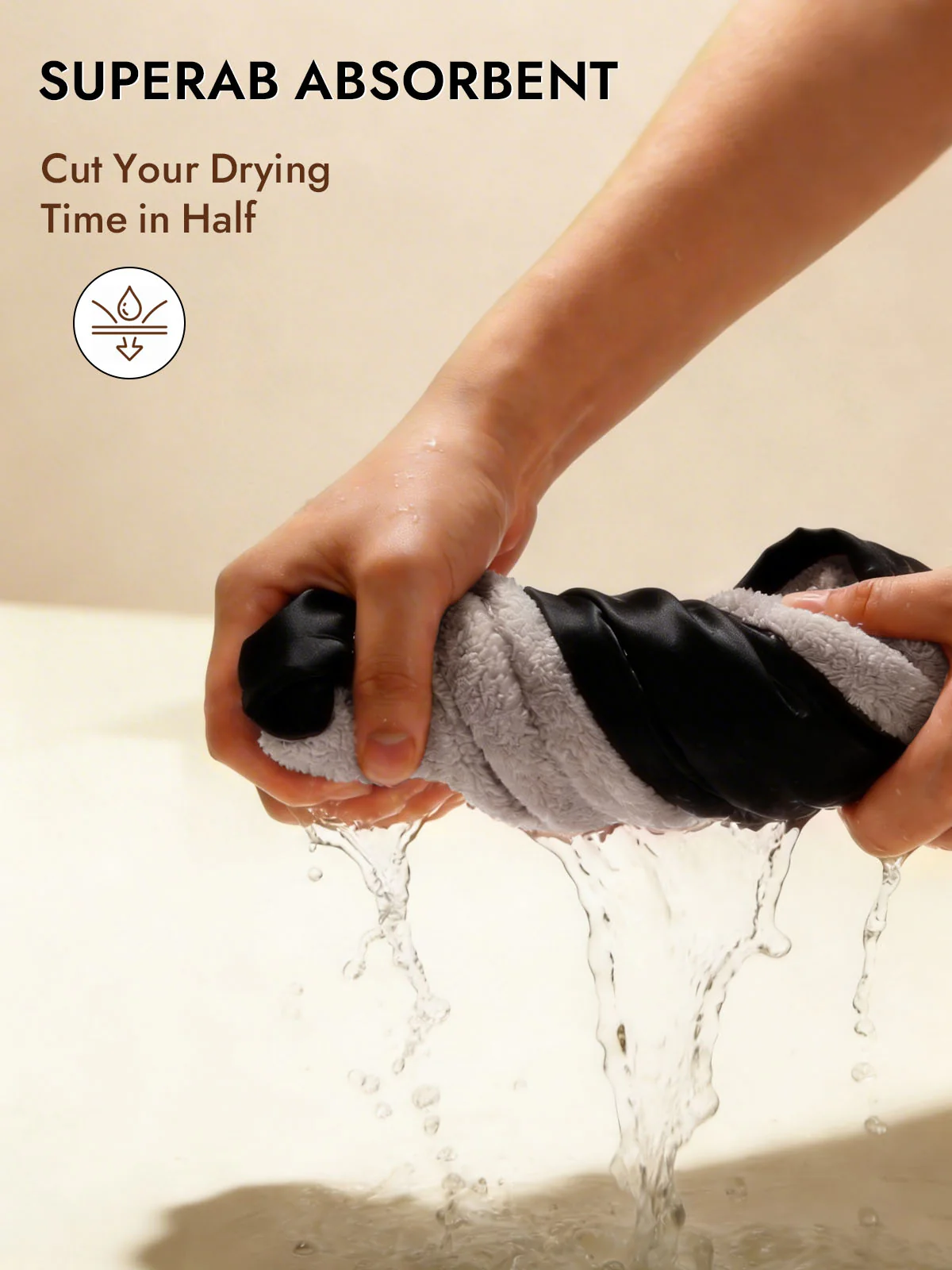 Pure Silk Hair Towel Wrap – Quick Dry, Frizz Free & Gentle on Hair - Image 17
