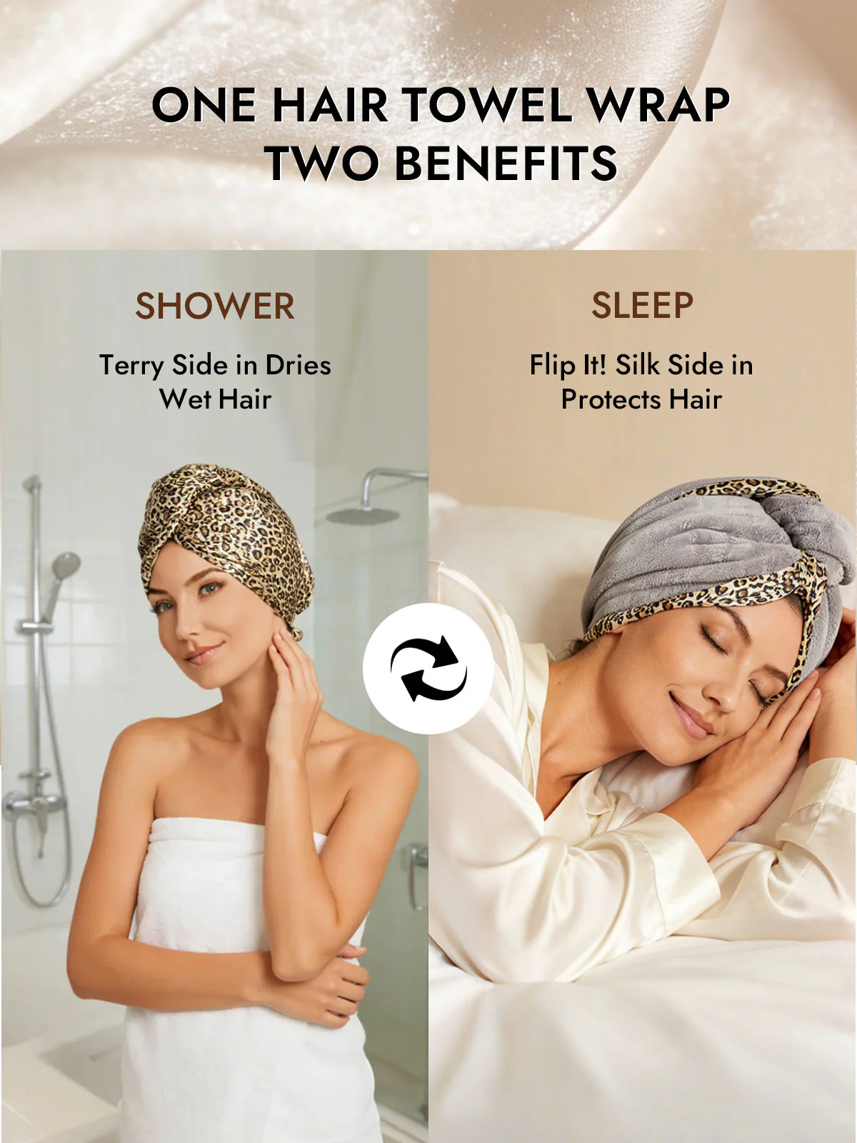 Pure Silk Hair Towel Wrap – Quick Dry, Frizz Free & Gentle on Hair - Image 32