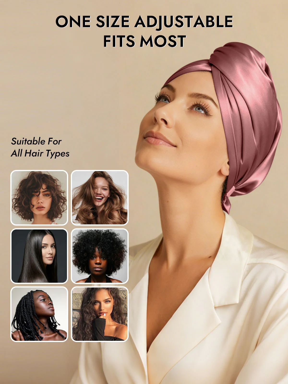 Pure Silk Hair Towel Wrap – Quick Dry, Frizz Free & Gentle on Hair - Image 5