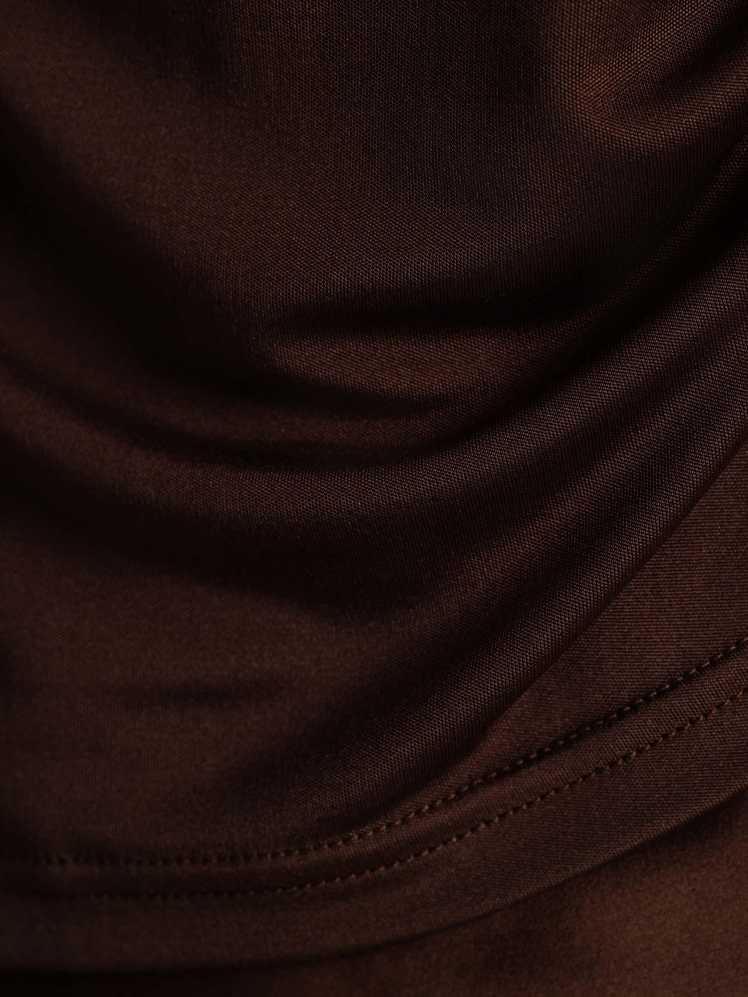 Pure Silk Short Sleeve Mock Women's T-Shirt - Image 5