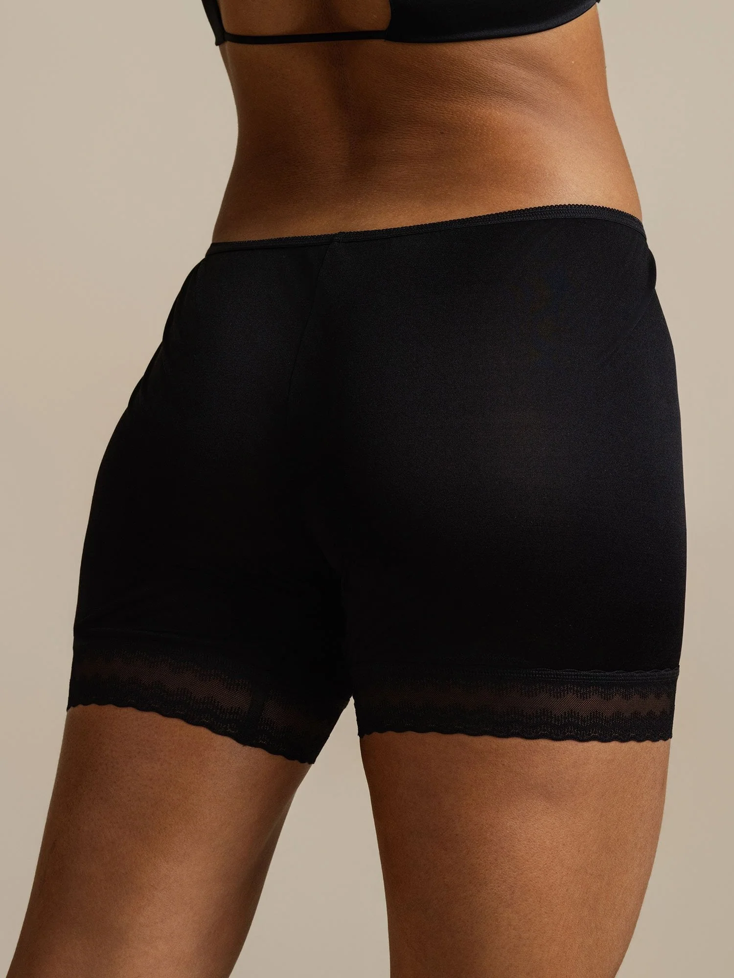 Pure Silk Lace Trim Anti-Chafing Shorts - Image 5