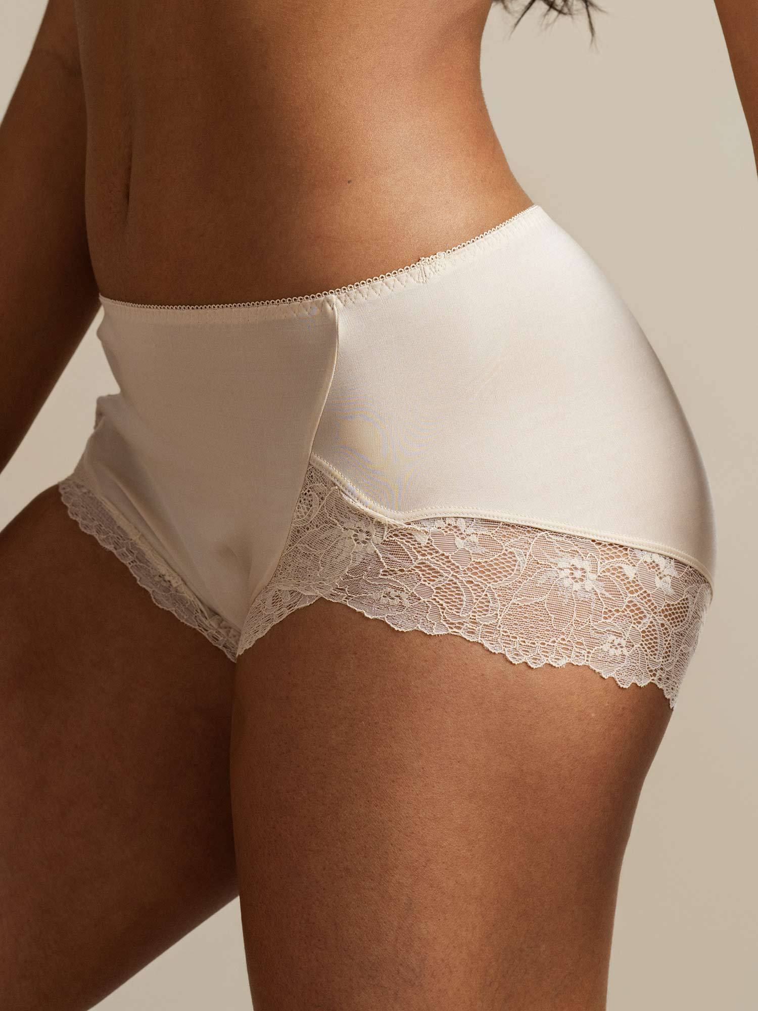Pure Silk Lace Trim Panty - Image 25