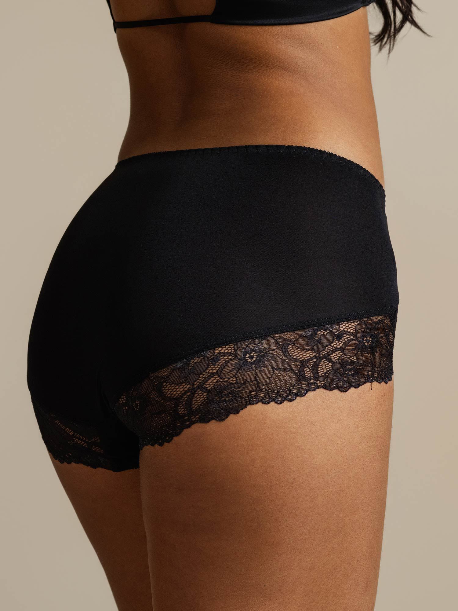 Pure Silk Lace Trim Panty - Image 36