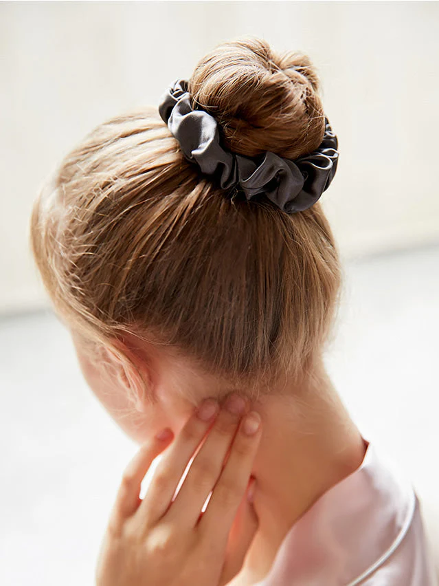 Pure Silk Soft Classic Hair Scrunchie - 2cm - Image 19