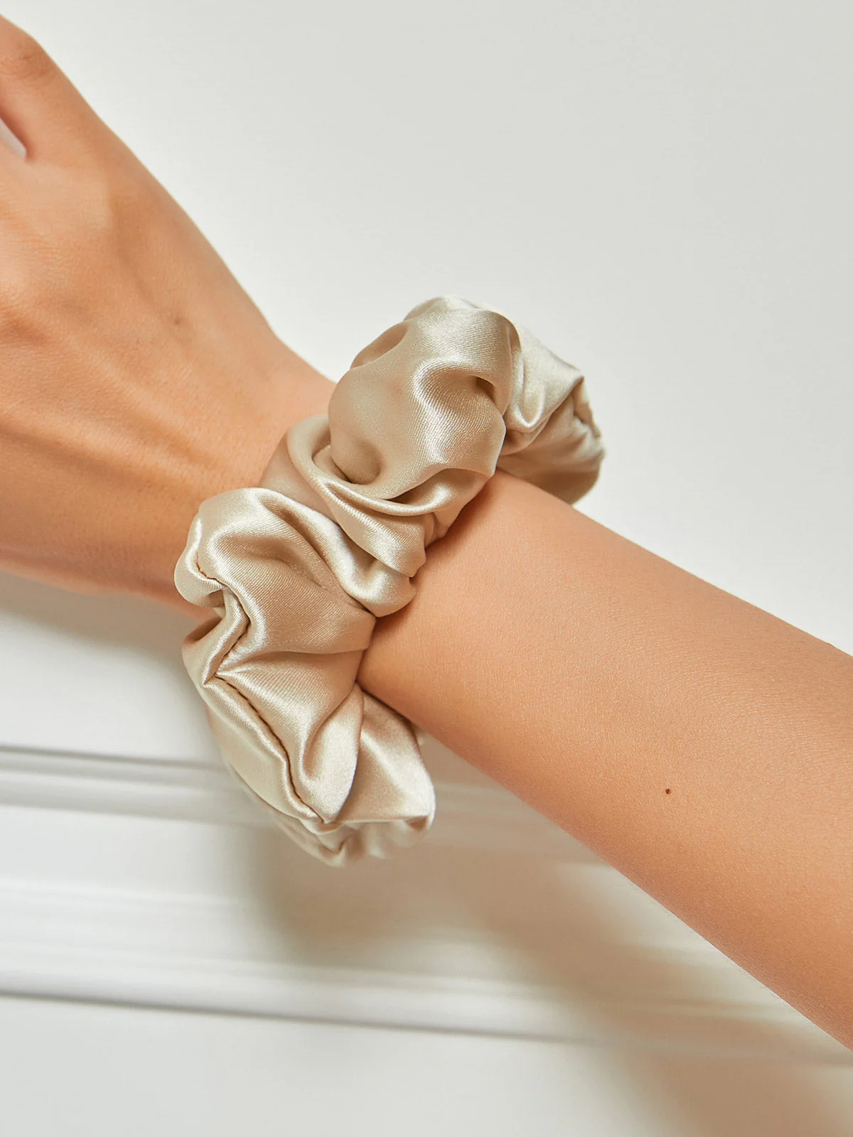 Pure Silk Soft Large Hair Scrunchie - 3.5cm - Image 13