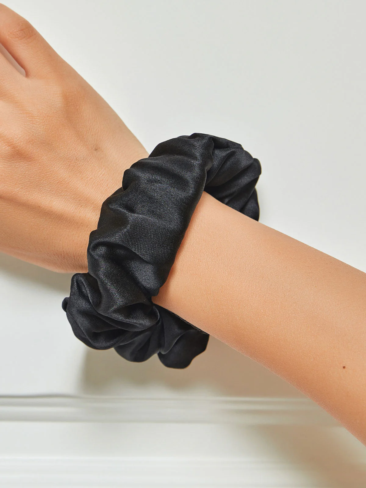 Pure Silk Soft Large Hair Scrunchie - 3.5cm - Image 14