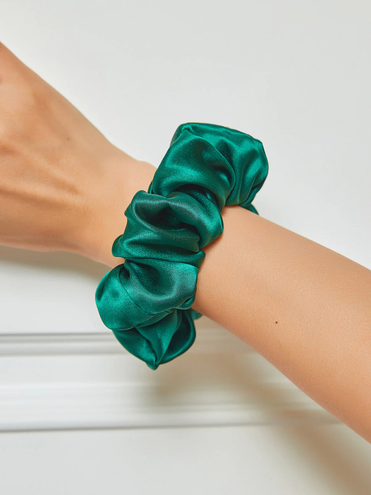 Pure Silk Soft Large Hair Scrunchie - 3.5cm - Image 27