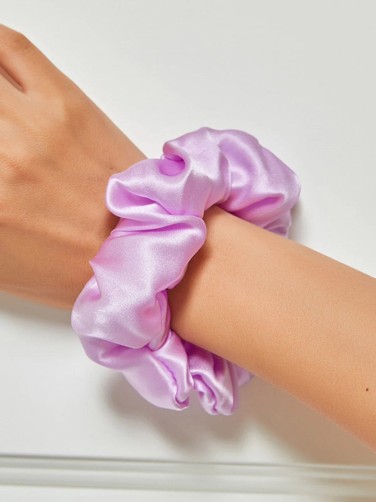 Pure Silk Soft Large Hair Scrunchie - 3.5cm - Image 34