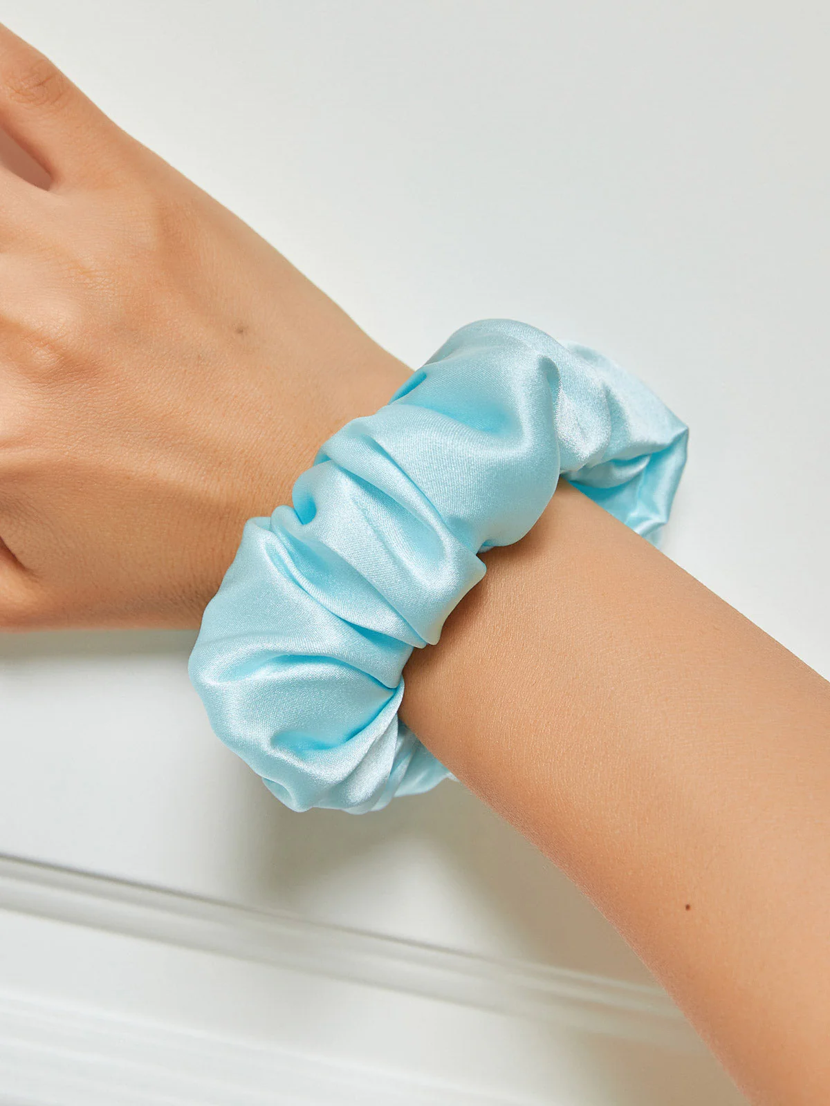 Pure Silk Soft Large Hair Scrunchie - 3.5cm - Image 35