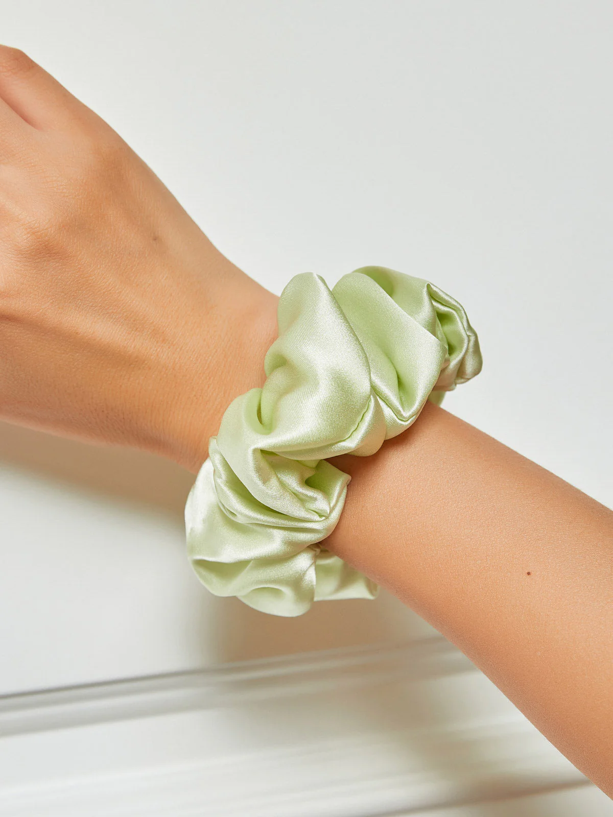 Pure Silk Soft Large Hair Scrunchie - 3.5cm - Image 38