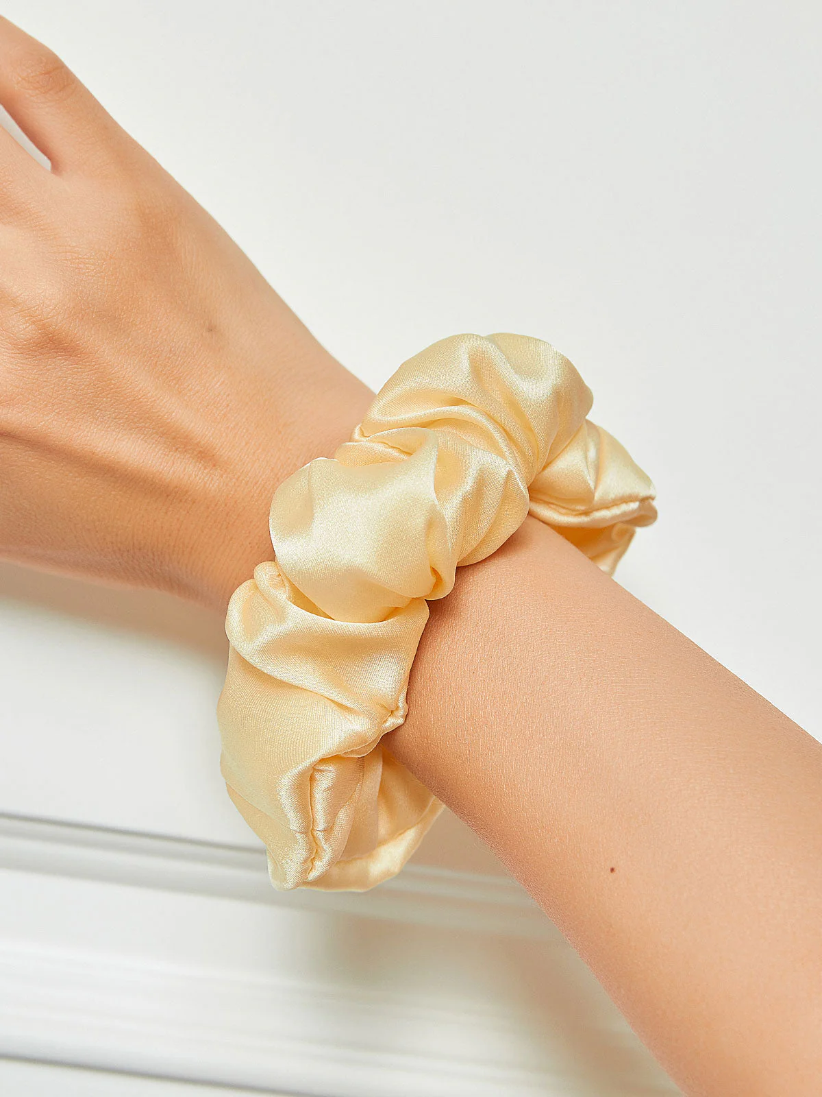 Pure Silk Soft Large Hair Scrunchie - 3.5cm - Image 44