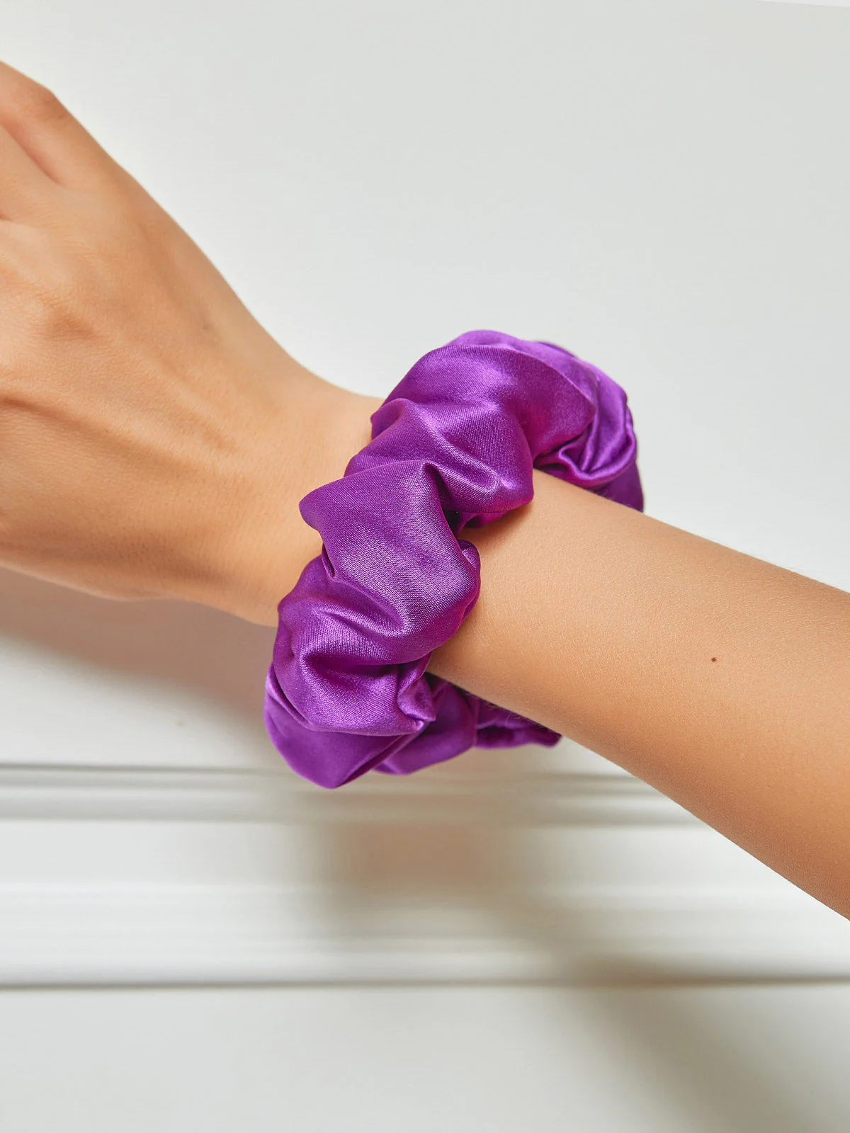 Pure Silk Soft Large Hair Scrunchie - 3.5cm - Image 69