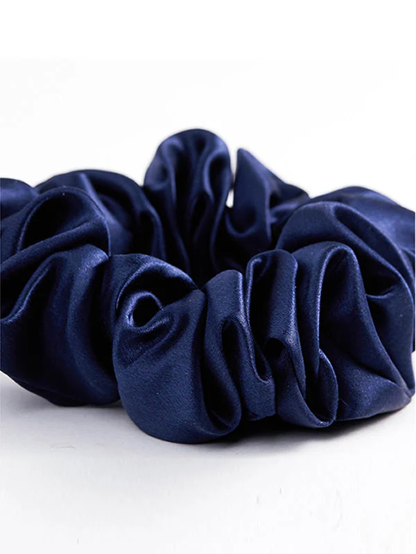 Pure Silk Soft Large Hair Scrunchie - 3.5cm - Image 9